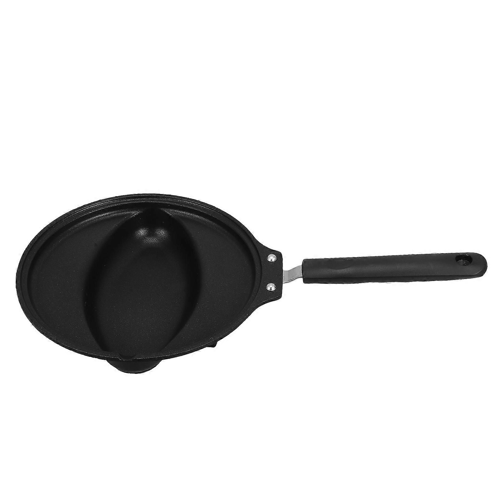 Non Stick Omelette Frying Pan for Japanese Style Egg Rice, Heat Resistant Long Handle, Easy to Clean, Black