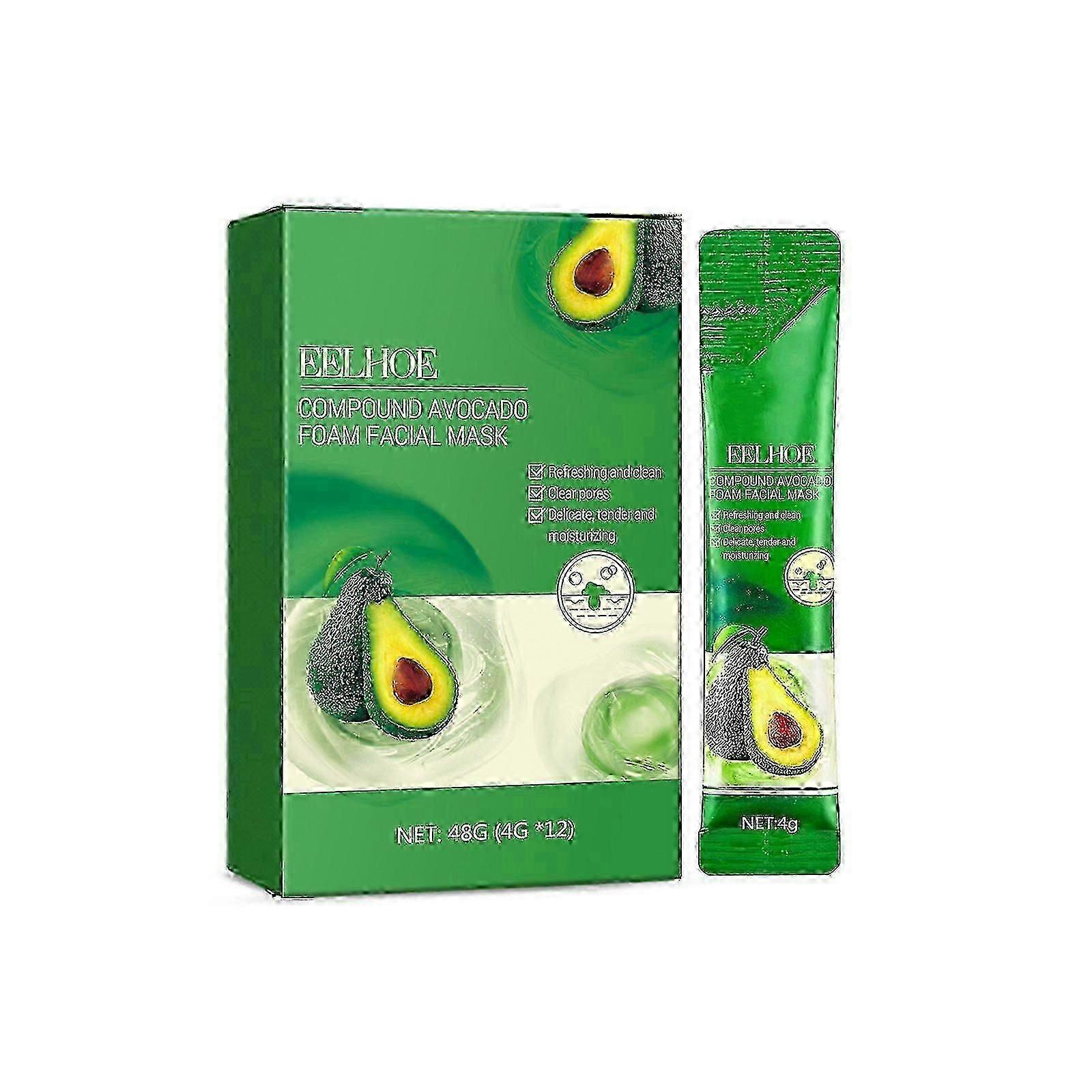Eelhoe Avocado Foam Mask Deep Cleansing Face Moisturizing Foam Mask