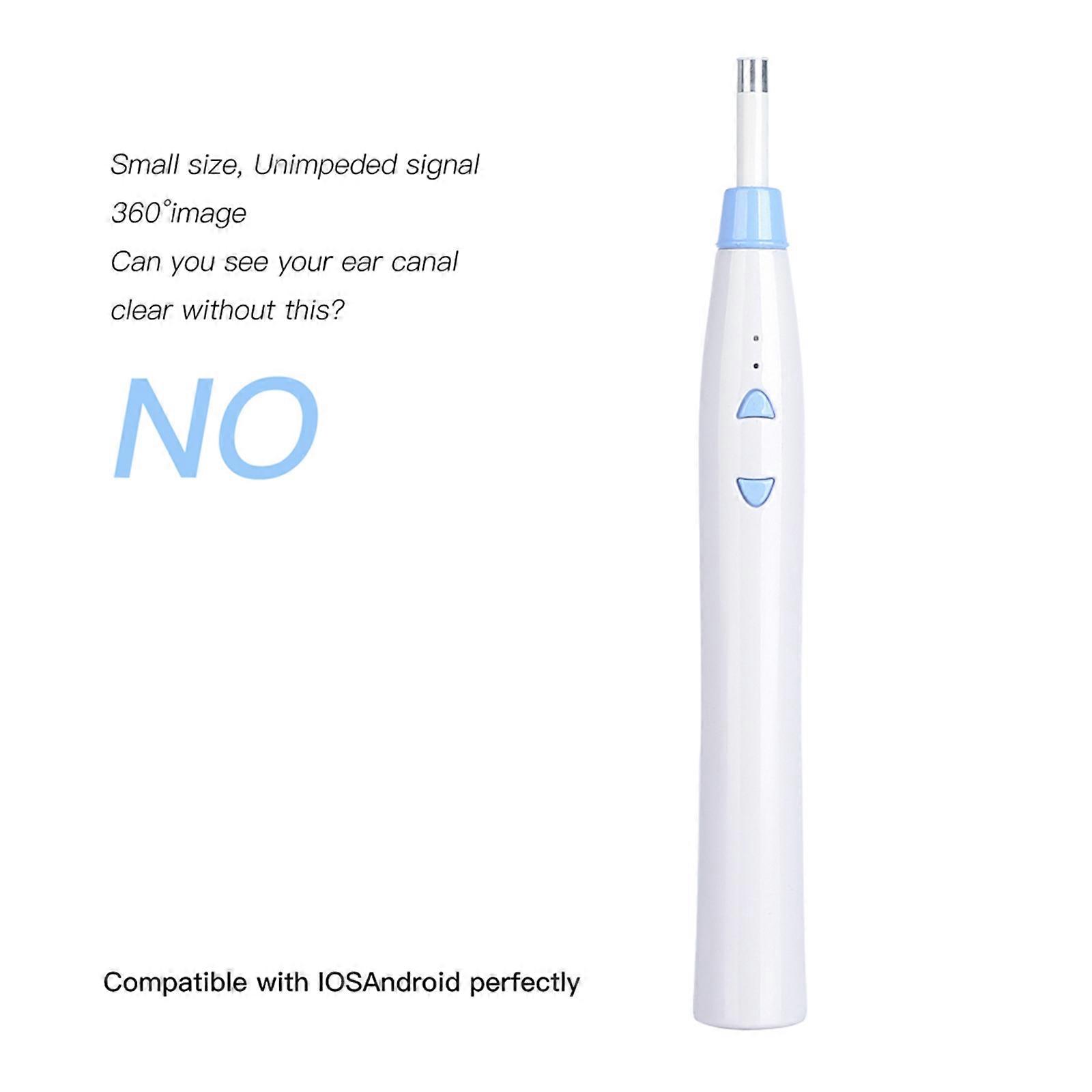 Z20 5.5MM small diameter integrated wifi visual ear spoon endoscope blue