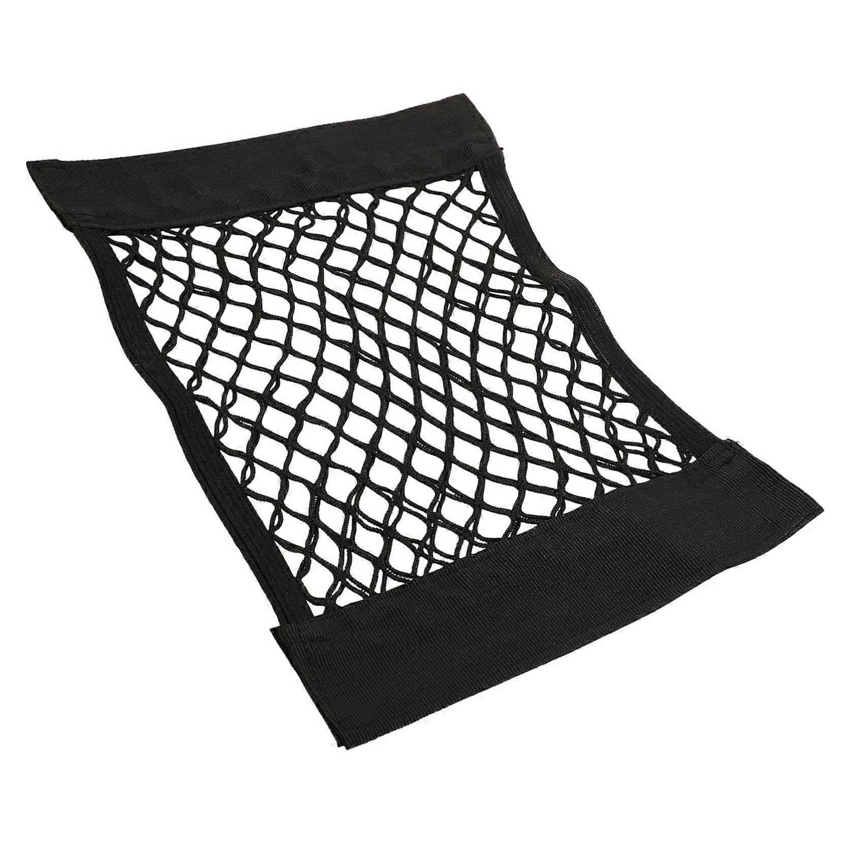 2 Pieces Car Storage Net, SelfAdhesive Mesh Pockets for Trunk Organizer for Food and Small Items, Durable Material for Storage