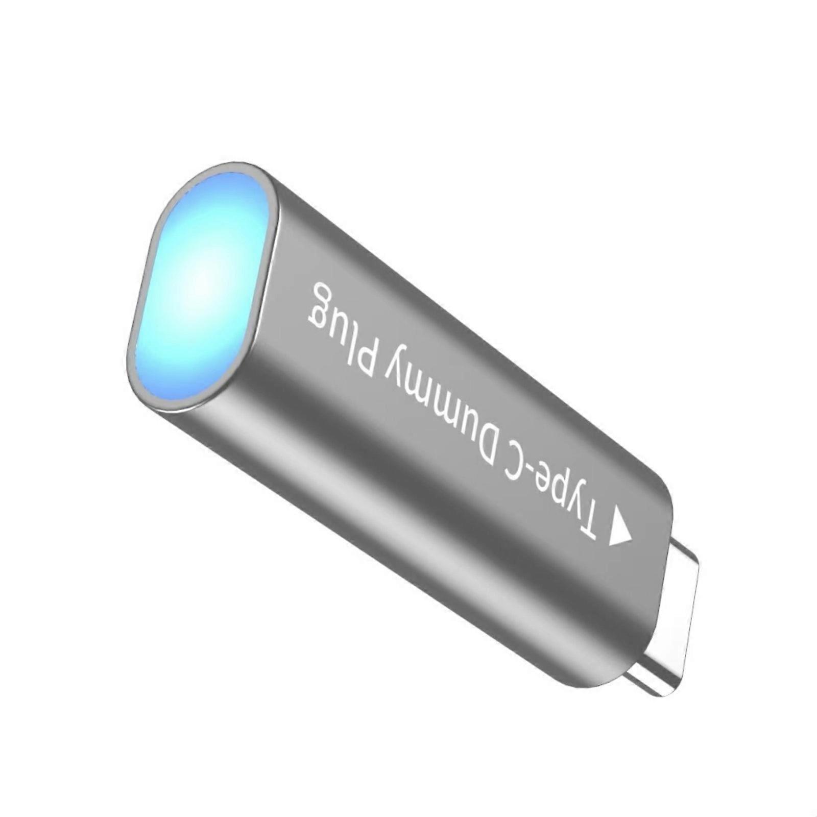 Headlessly DisplayPort Type C Dummy Plugs For Gaming Multiple Instance Optimization And Enhanceds GPU Performances On PC Grey