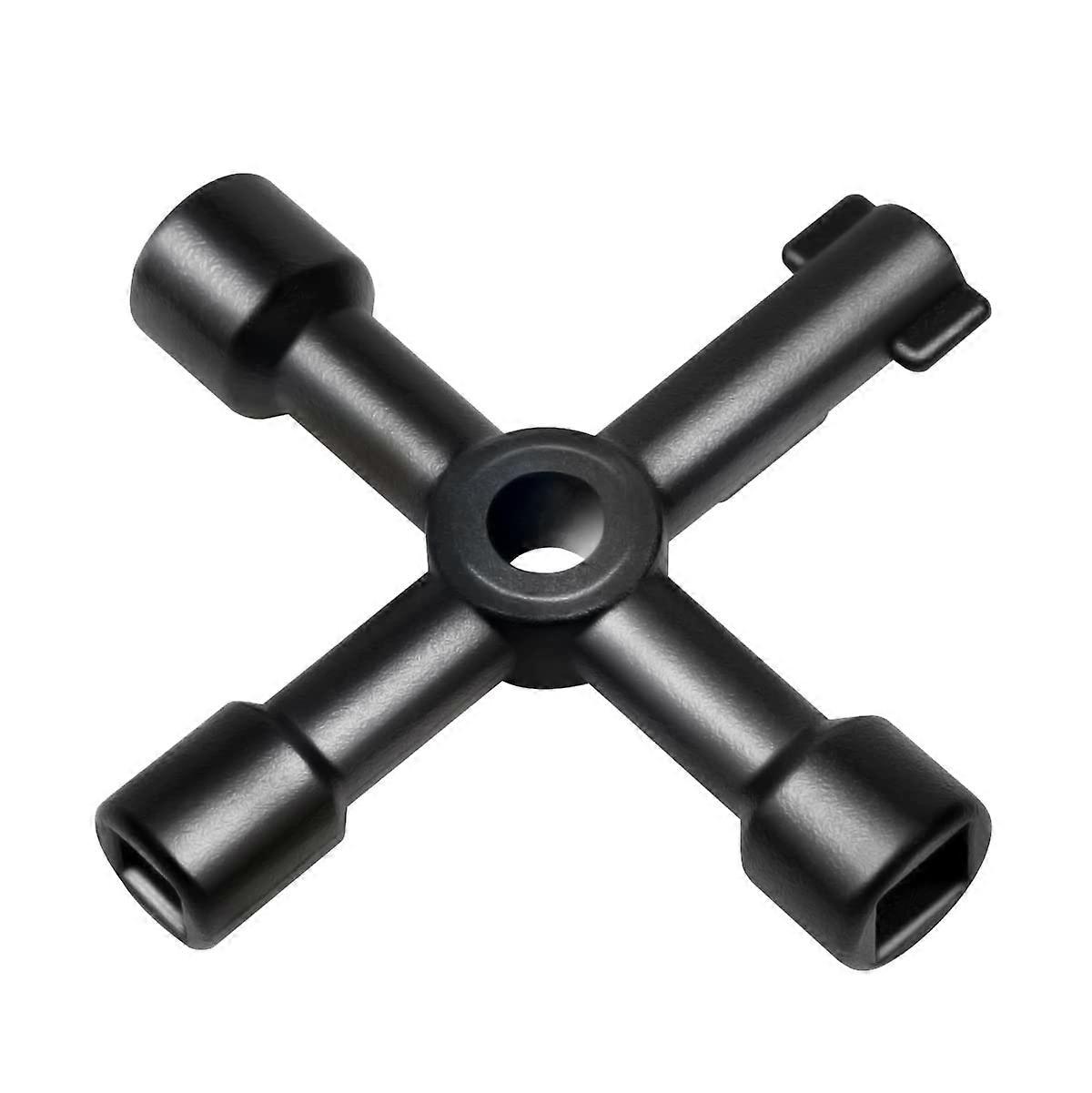 LogiLink WZ0072 Universal Cross Key for Switch Cabinets Water ShutOff Systems with Square (6.8 mm), Double Bit (5.5 mm), Triangular (10 mm)
