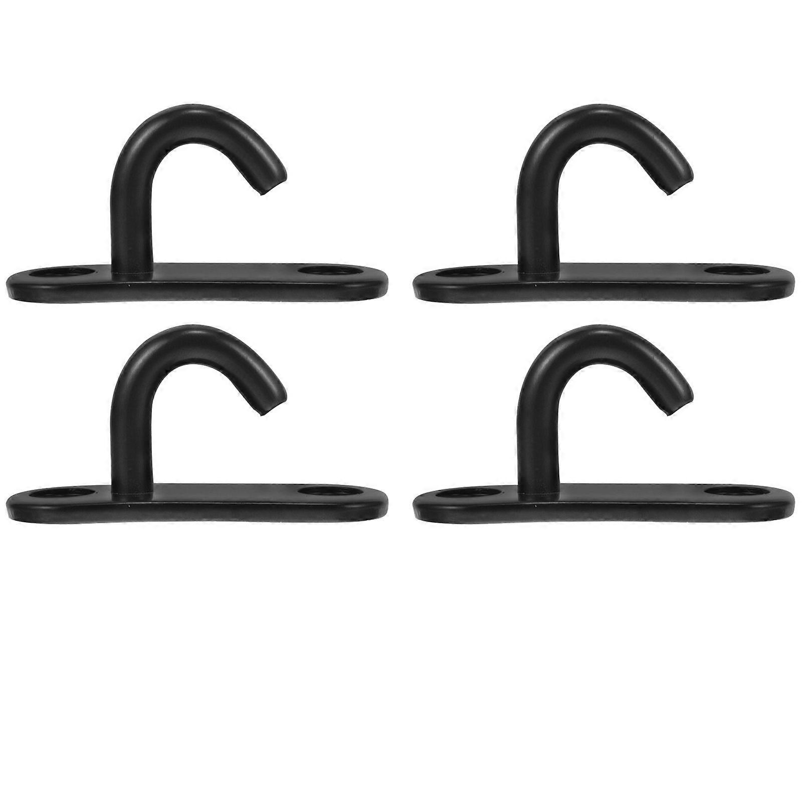 4Pcs Pad Eye Plate Hook Stainless Steel Ceiling Hooks U Hooks Wall Mounted Hooks