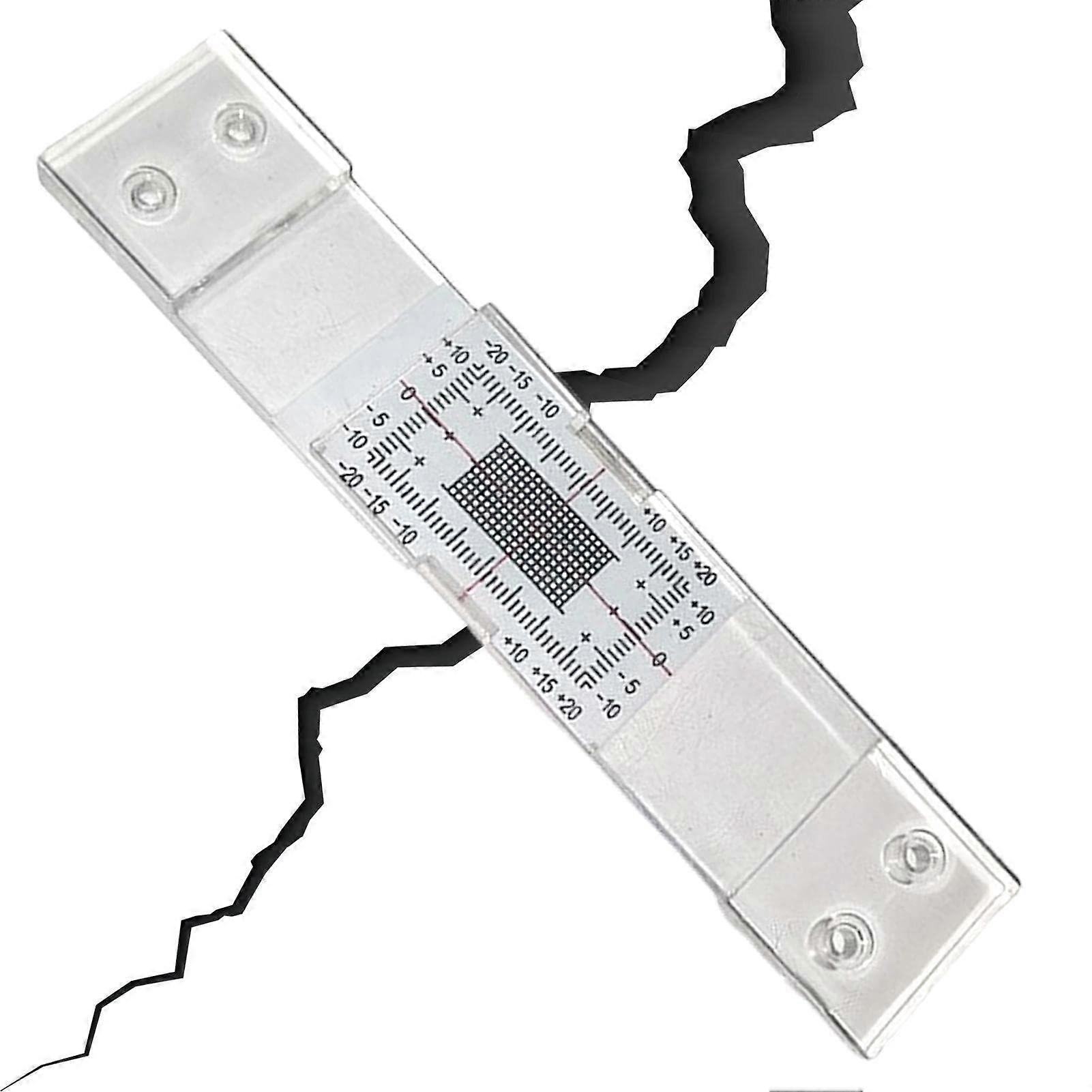 Crack Gauge Monitor, Accurate Tool for Recording Cracks, Crack Meter for Monitoring Wall Deformations and Cracks