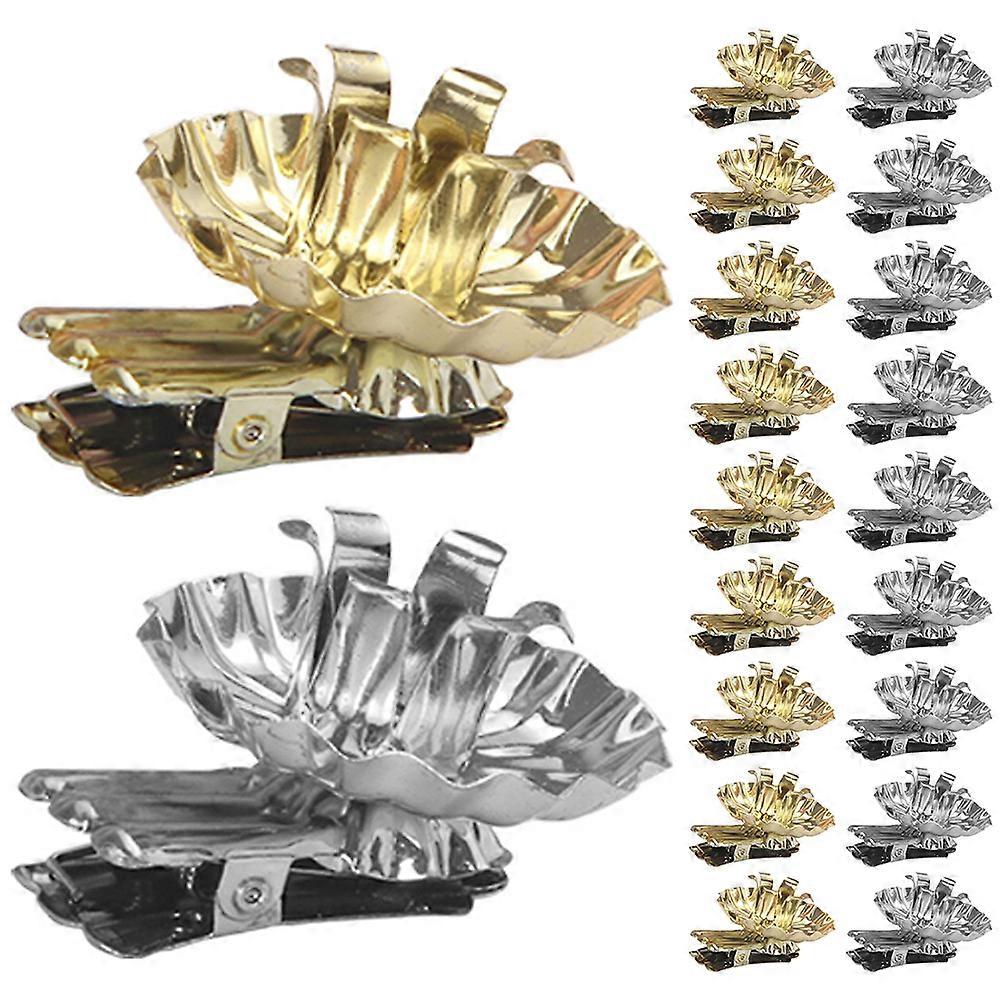 20pcs Christmas Candle Holder Clips for Delicate Candles and Christmas Party Decorations