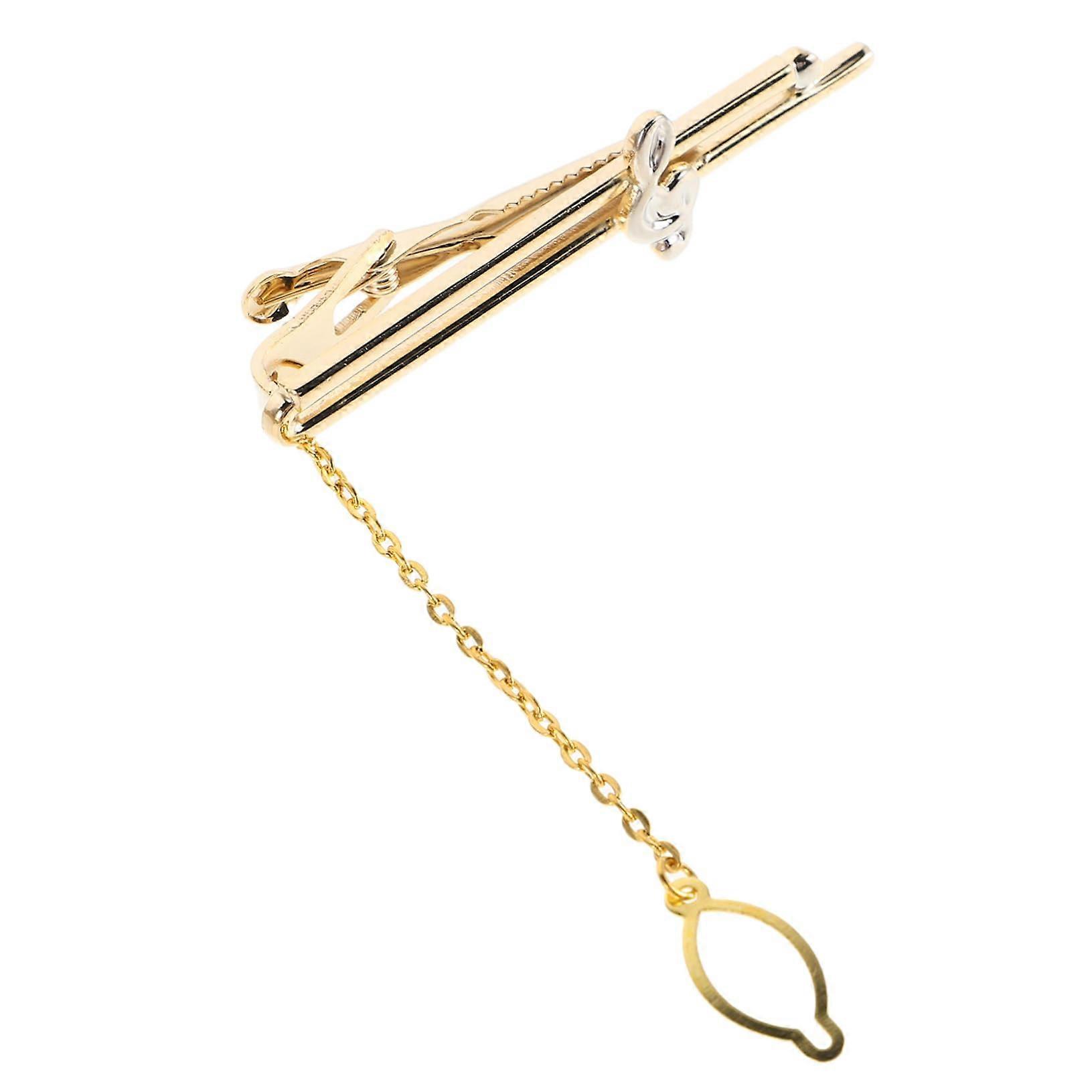 Tie Clip with Music Note Ties for Men Tie Clip for Men Tie Accessories for Men Tie Clips for Men Unique Suit Accessories, copper, Copper