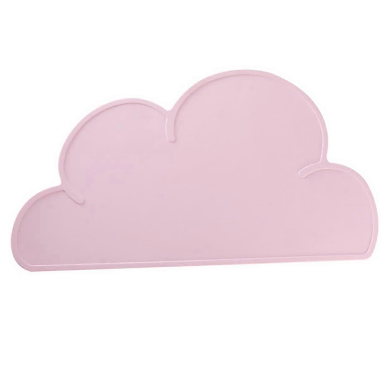 1 piece cloudshaped placemat, waterproof and nonslip, girls' table set, random color, for home and travel, for toddlers' meals