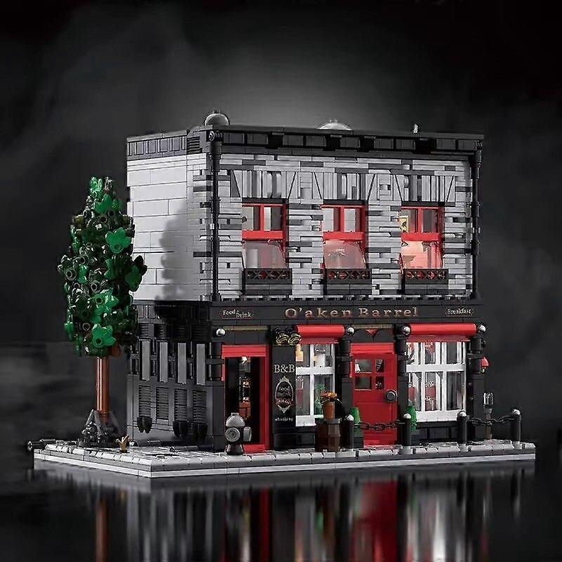 2368PCSビンテージパブバウシュタインKreative Scarlet Tavern ModellレンガデスクトップDIY