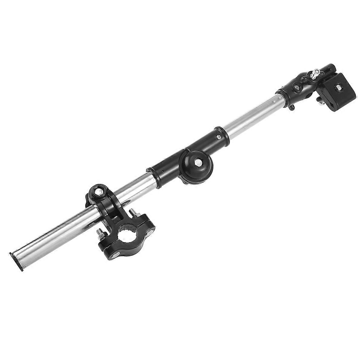 Umbrella Support with Angle Adjustable ABS and Stainless Steel Black Easy to Install 1 Piece