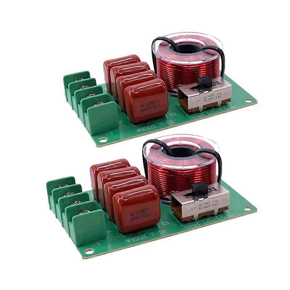 2PCS Pure  Frequency Crossover Adjustable Crossover for Home Theater Car Speaker
