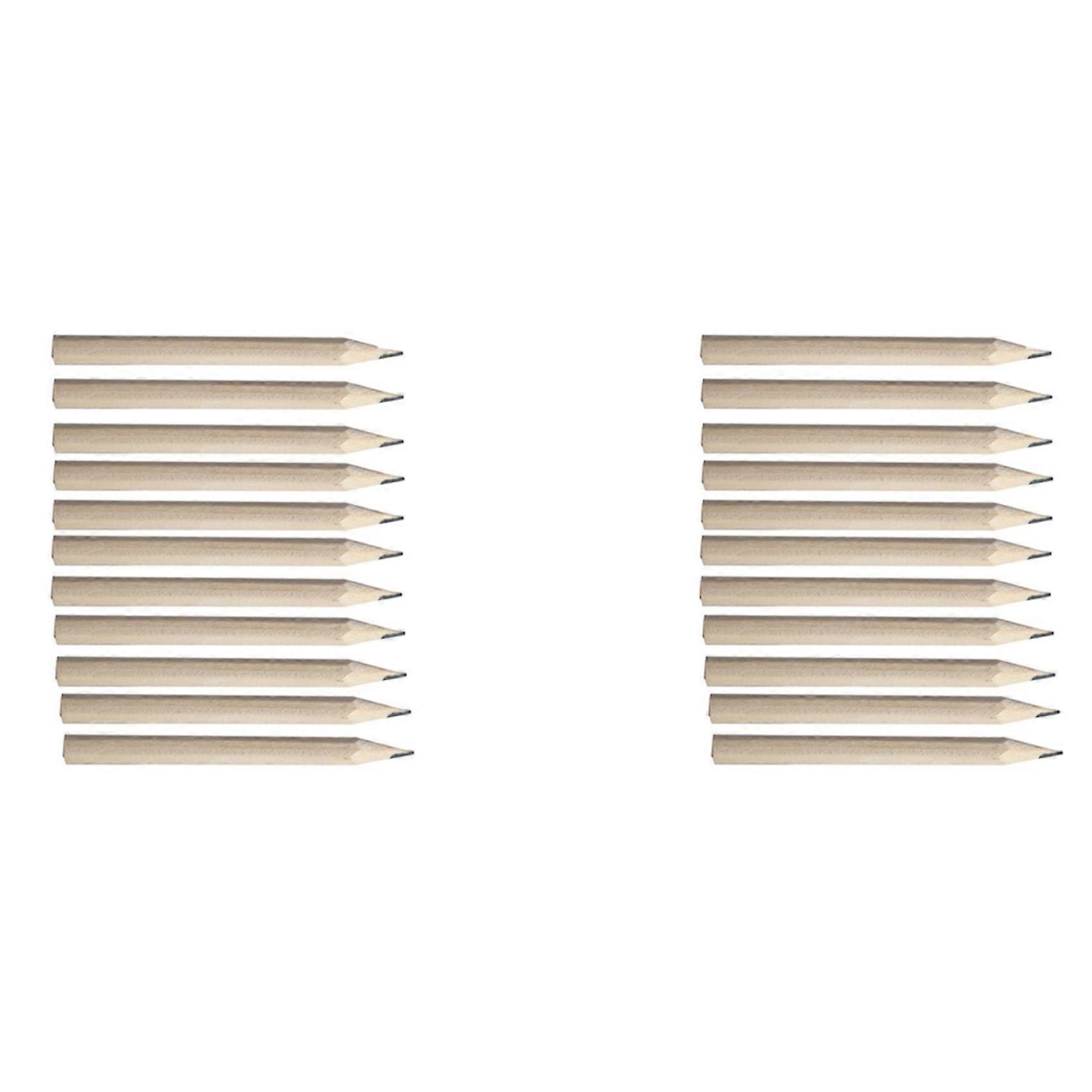 100 Lápis de Madeira de 3,5 Polegadas, Lápis de Escrita para Iniciantes, Lápis de Desenho para Estudantes, Papelaria, Hexangular