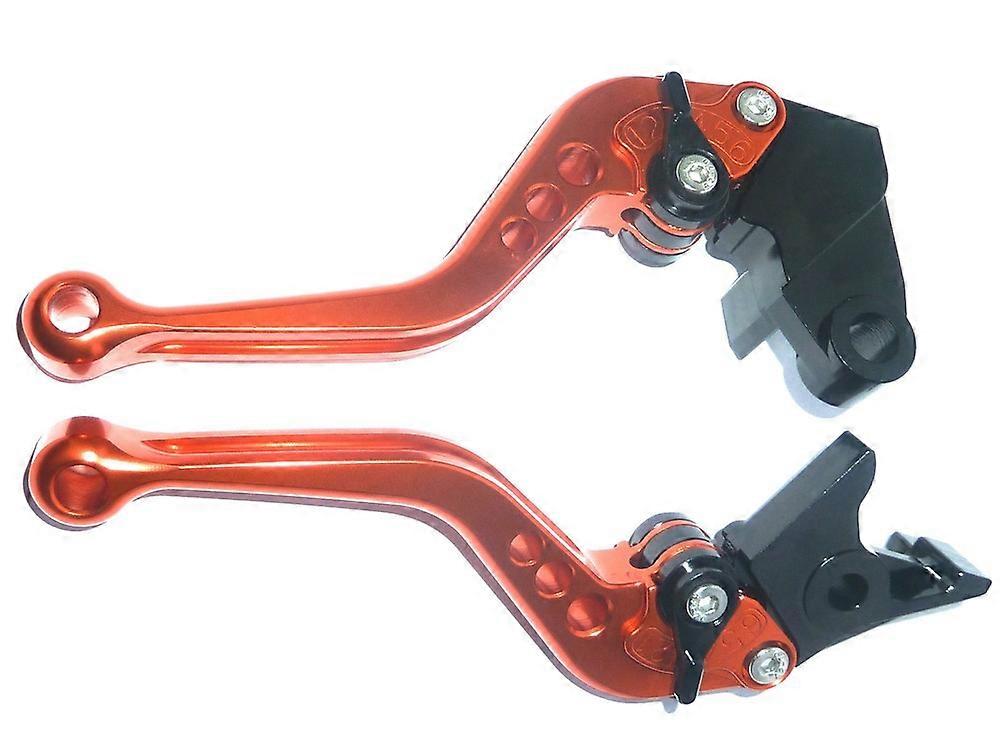 חל על KAWASAKI ZR750L 2012 SHORT ORANGE BRAKE & מנופי מצמד סט מסלול מירוץ כביש S1ZK