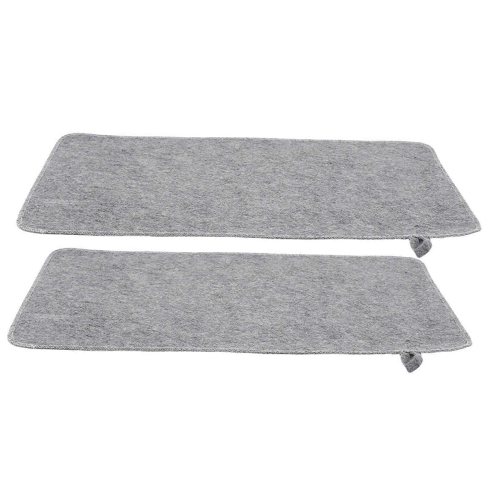 Felt Sauna Mat Set Water Absorbent, Heat Insulating, Breathable Floor Cushion for Bath House, Shower, and Portable Sauna Benches