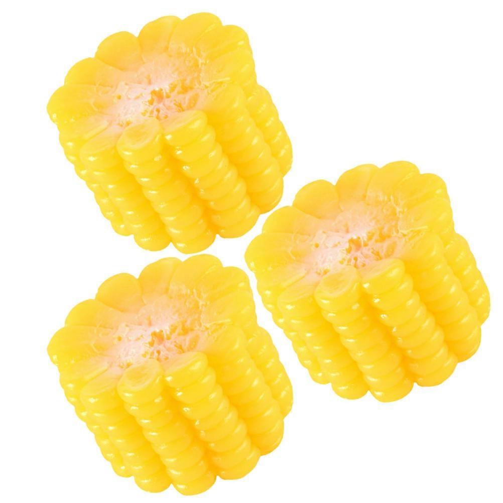 Corn Decoration 3Pcs Simulation Props Perfect For Kids Toy Farmhouse Style Home Decoration Crafted From PVC