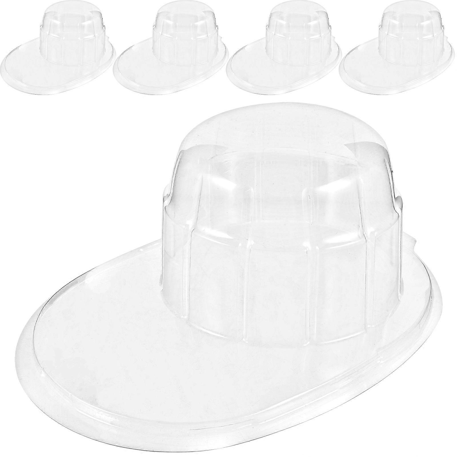 Transparent Baseball Cap Shaper Storage Holder Lightweight Hat Display Stand 5pcs