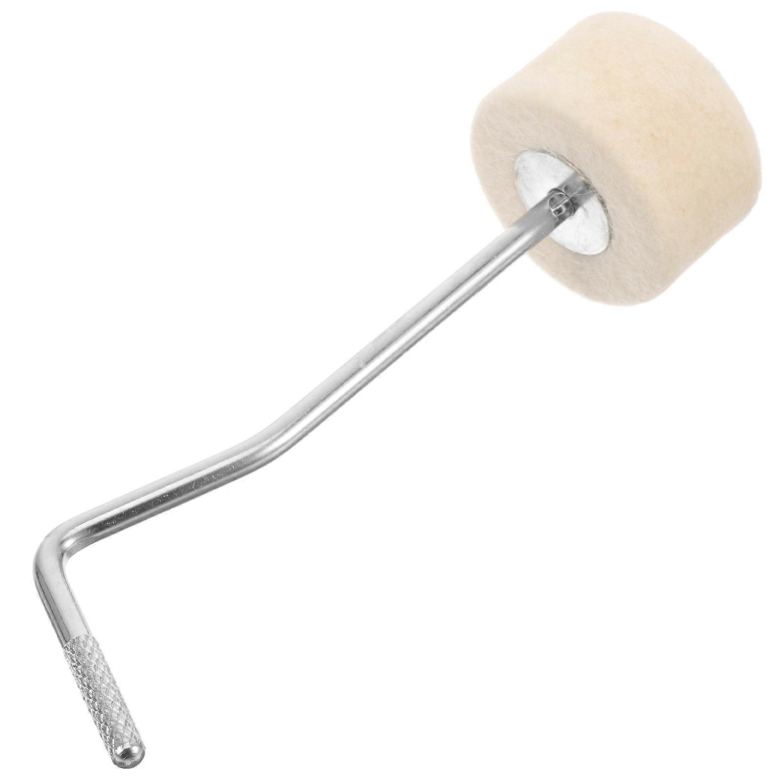 Bass Drum Pedal Beater with Firm Felt Head for Clear Sound Durable Metal and Felt Multi Color