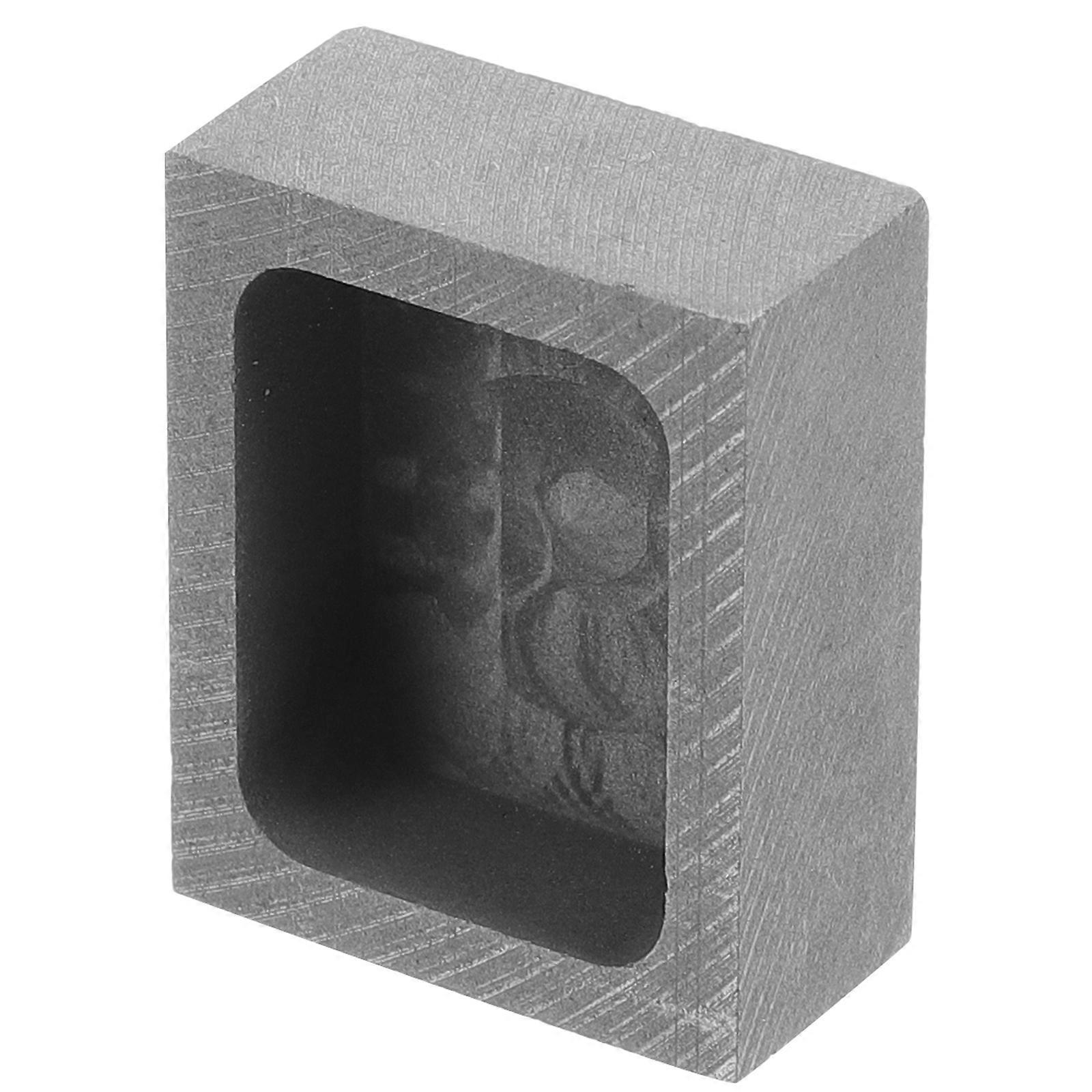 Graphite Mold Metal Casting Tool For Hobbyists And Teaching 3.00X2.50X1.00CM Black Alloy Melting 1Set
