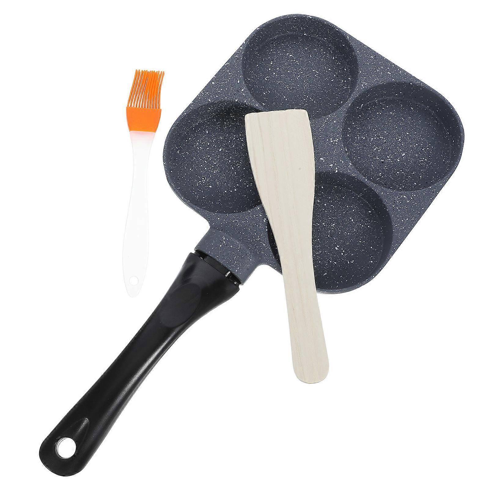 Non-Stick Frying Pan Multi-Holes Cooking Ideal For Chefs Restaurant Breakfast Preparation 1Set