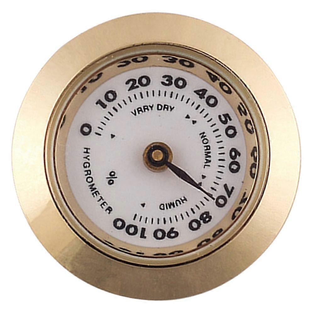 Mechanical Hygrometer for Cigar Humidor Box with Accurate Humidity Gauge Compact and Stylish Metal Multi