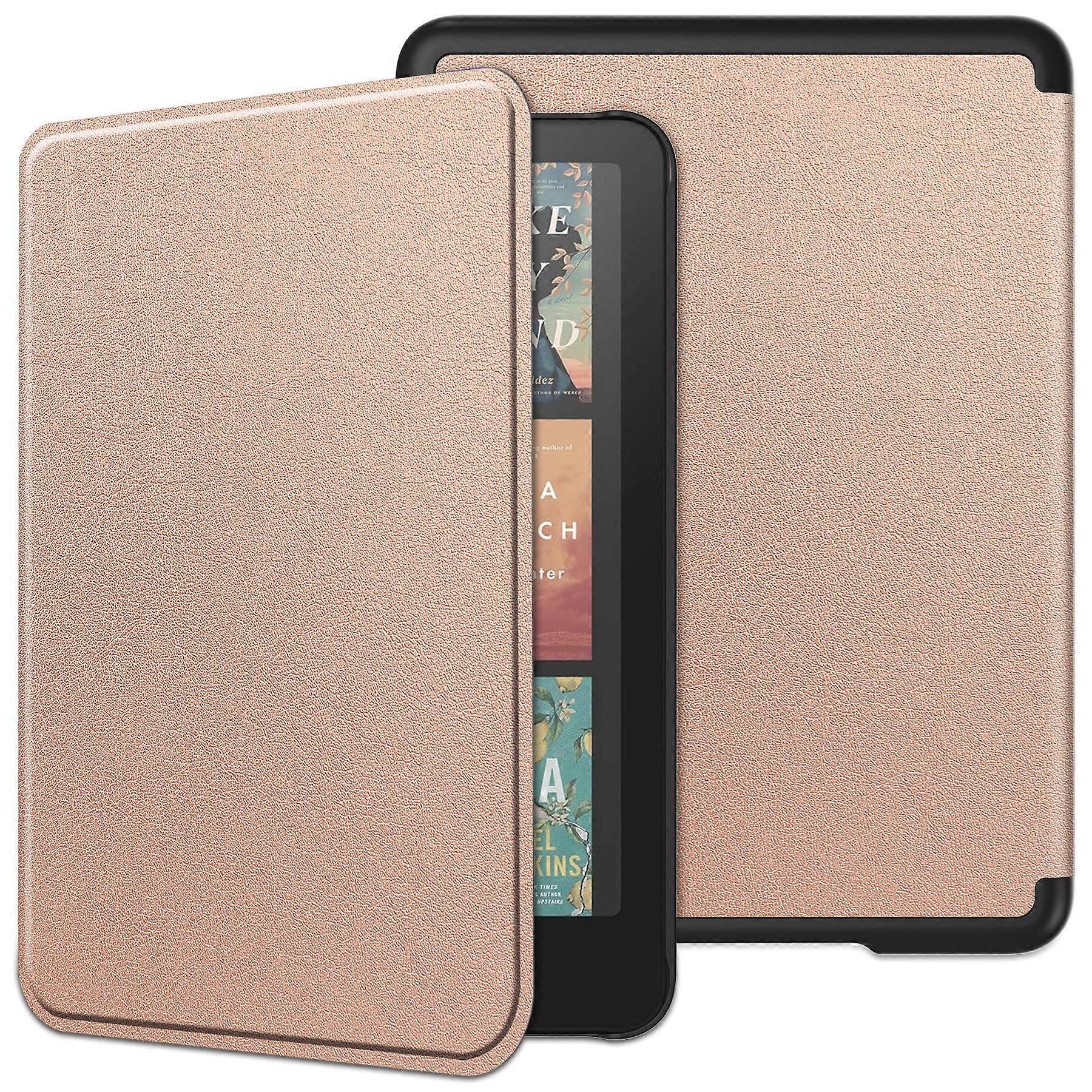 Για Amazon Kindle Colorsoft Kindle Paperwhite (2024) Θήκη PC + PU E-Reader Υποστήριξη κάλυψης Auto Wake Sleep Rose Gold