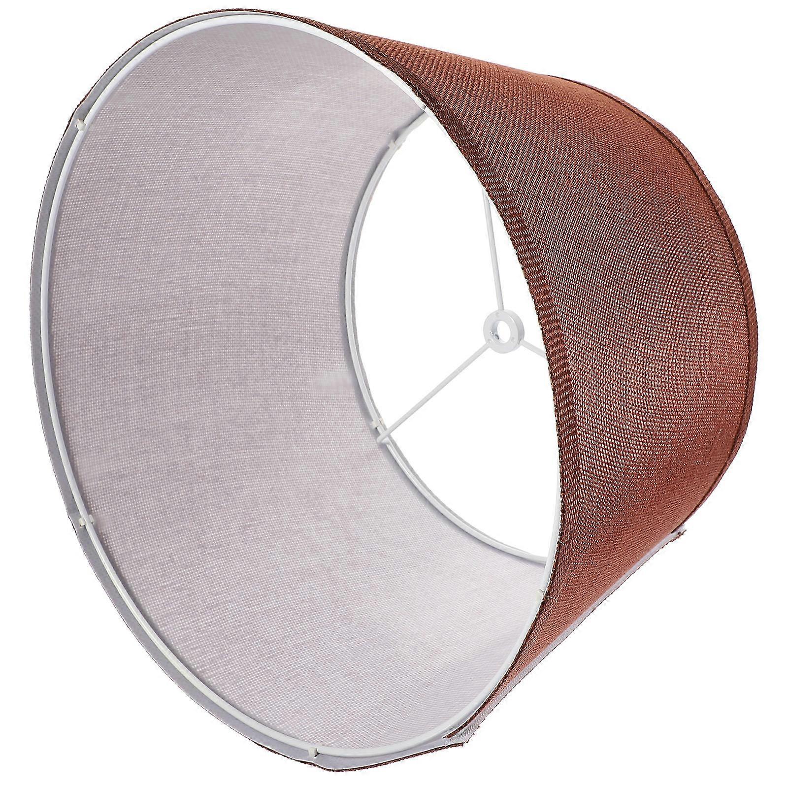 Linen Lamp Shade for Home Coffee Color Replacement Simple and Elegant Design Fits Various Rooms 7.87 Inches