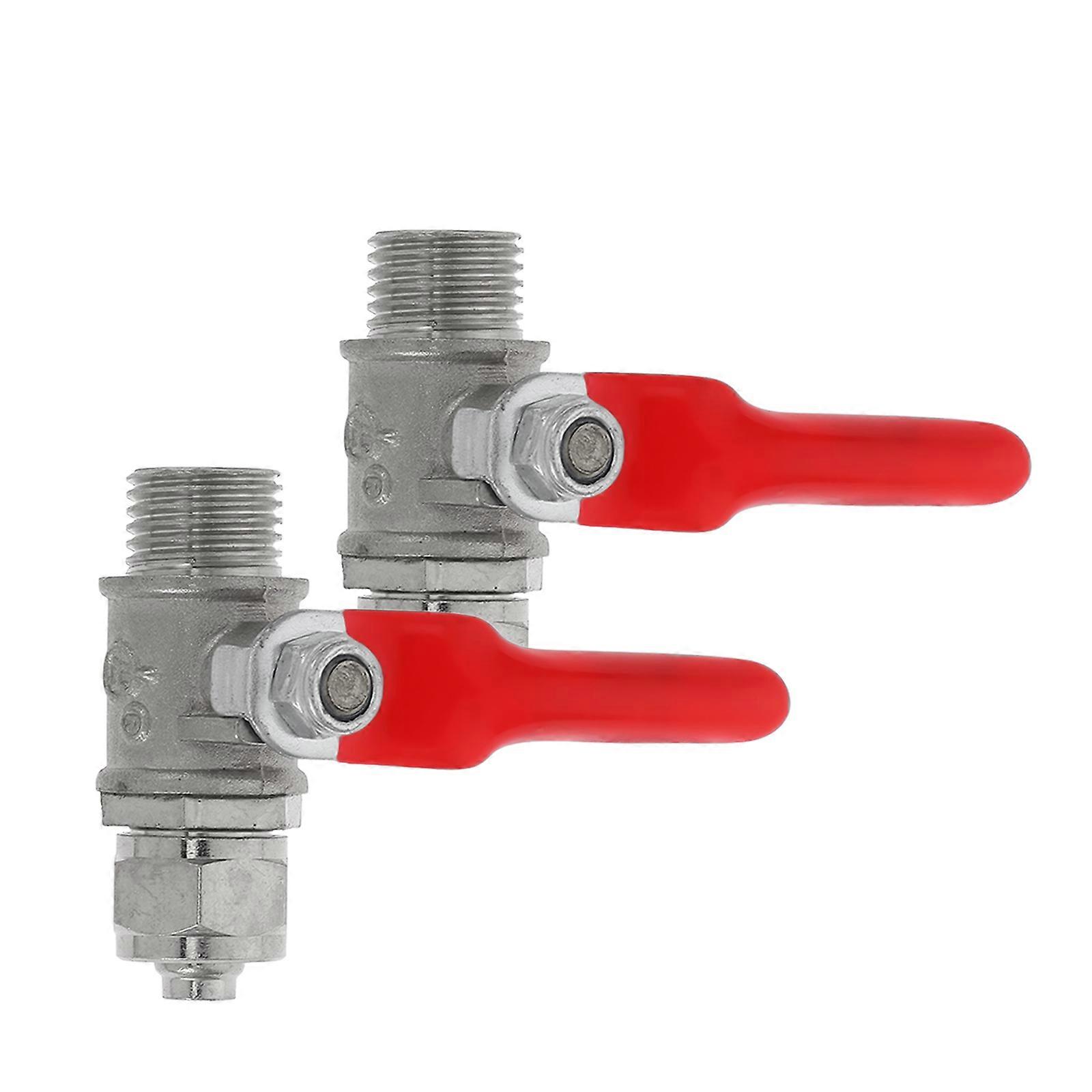 Copper Ball Valves with Operation Handle for Water Shut Off Easy Installation, Suitable for Air Compressor Parts, Plumbing and Irrigation Systems