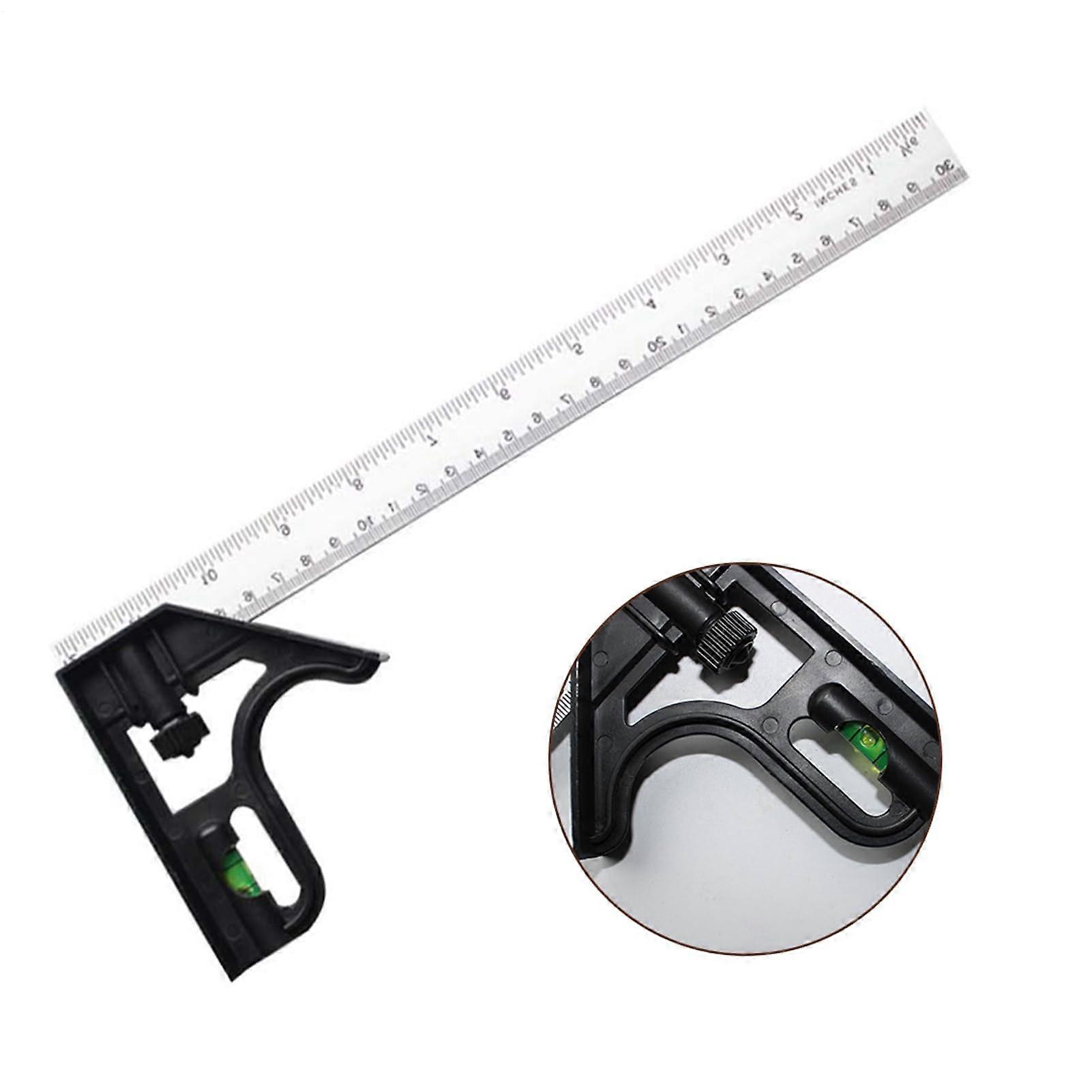 Right Angle Ruler – Multi-Angle Measuring Tool | Precision Layout Tool, Metric Construction Ruler, 90-Degree Square Tool
