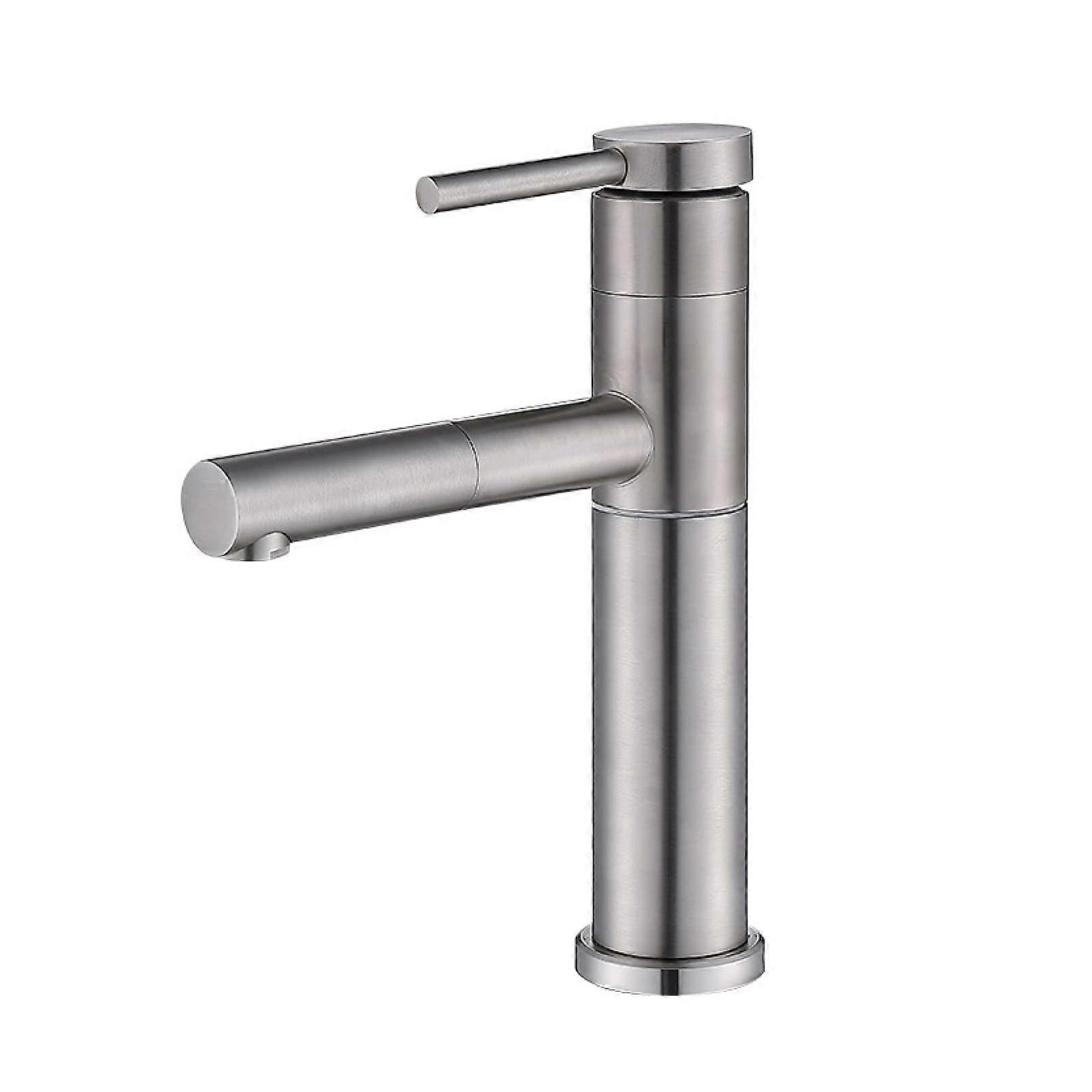 Retractable stainless steel 360° swivel singlehandle faucet for sink