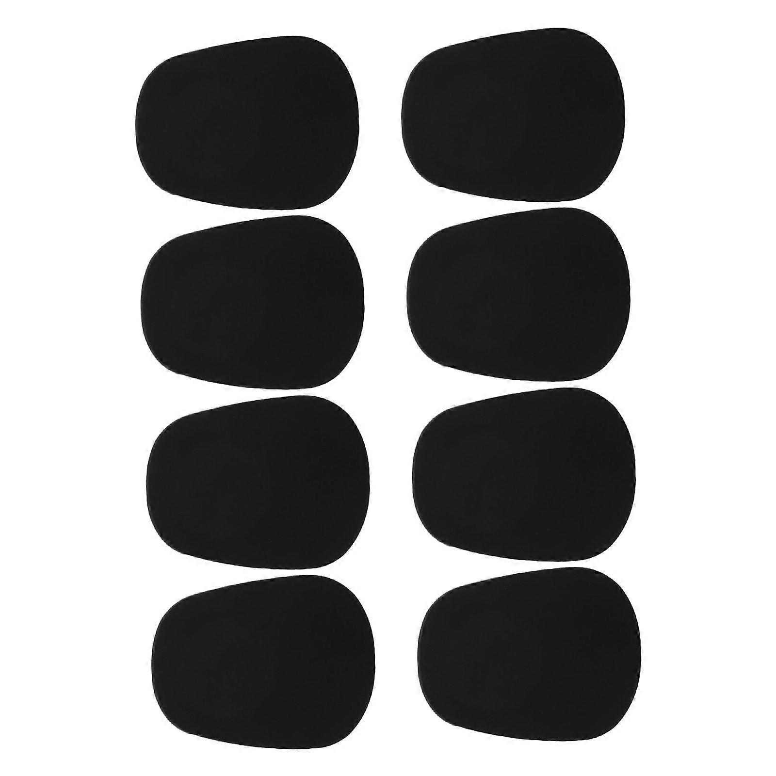 8pcs Saxophone Mouthpiece Cushion Pad in Black Silicone for Home Use Practical Design Improves