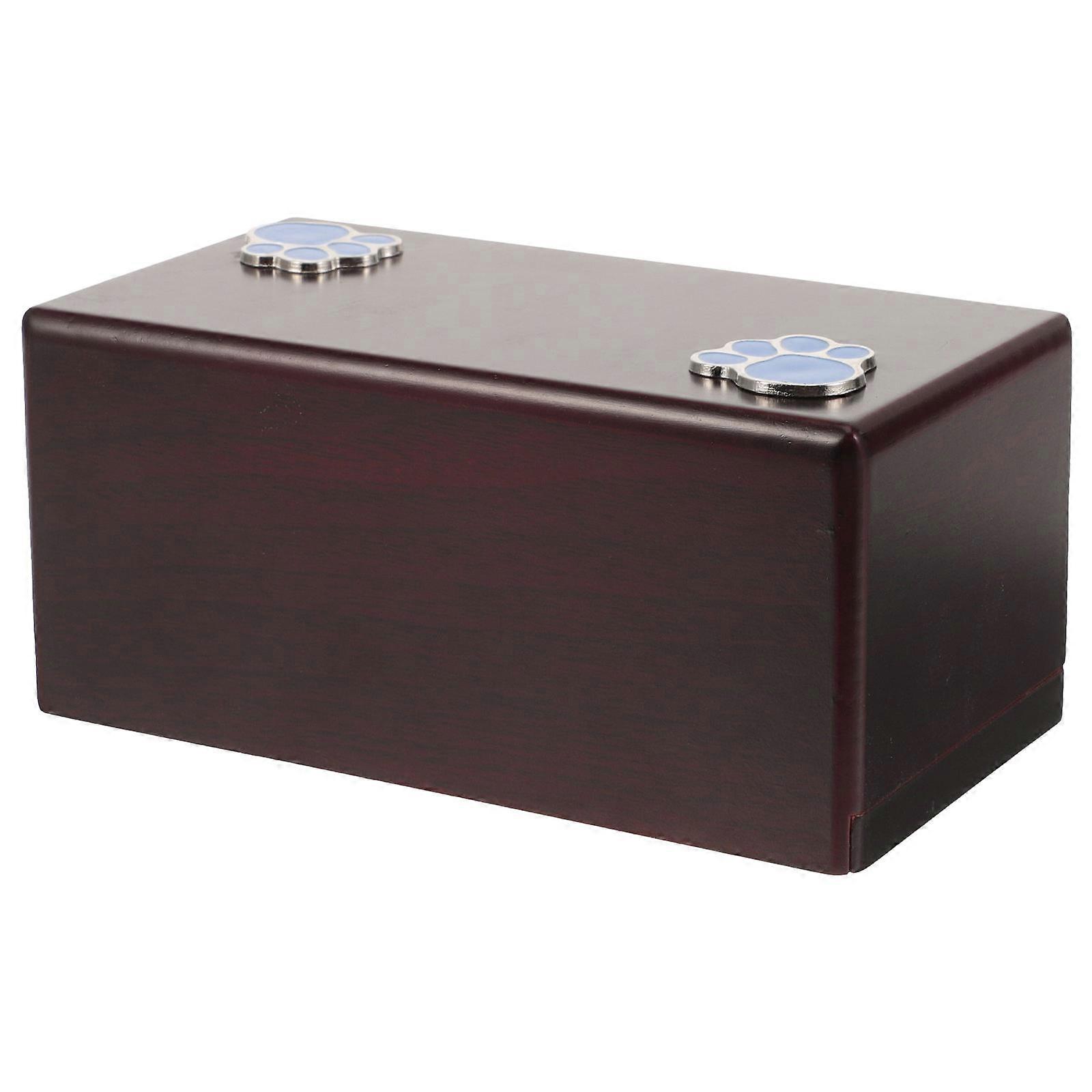 Sealed Storage Cat Ashes Box Urn For Home Placement Designed For Pet Owners Made Of Durable Wooden Material 1Set