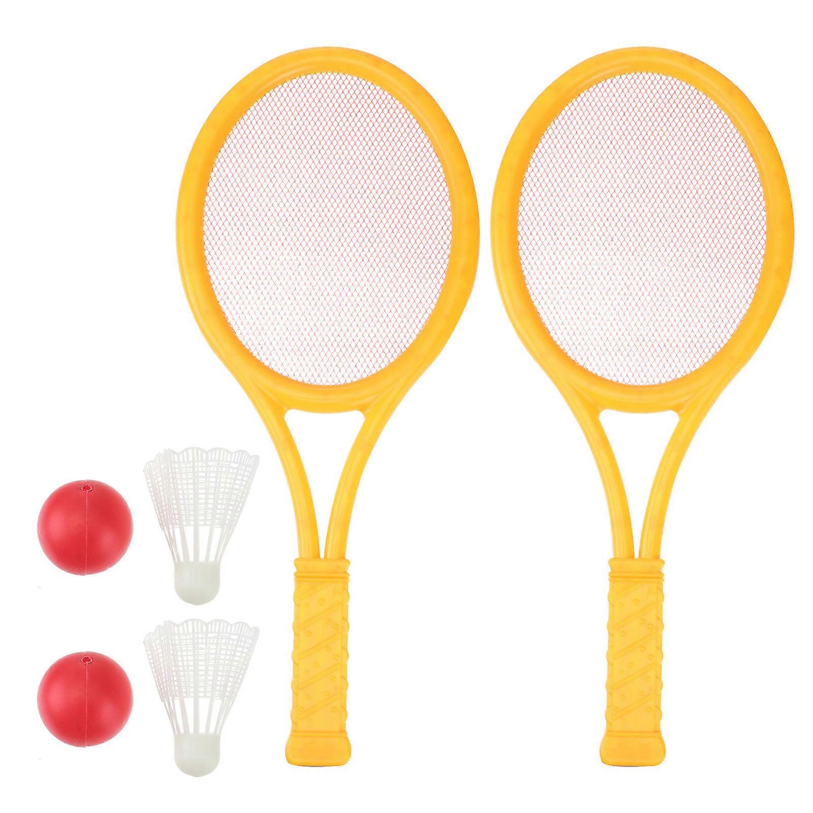 Kids Badminton Set Featuring Lightweight And Durable Rackets For Fun Parent-child Play And Skill Practice In Outdoor Environments 2Pcs Badminton