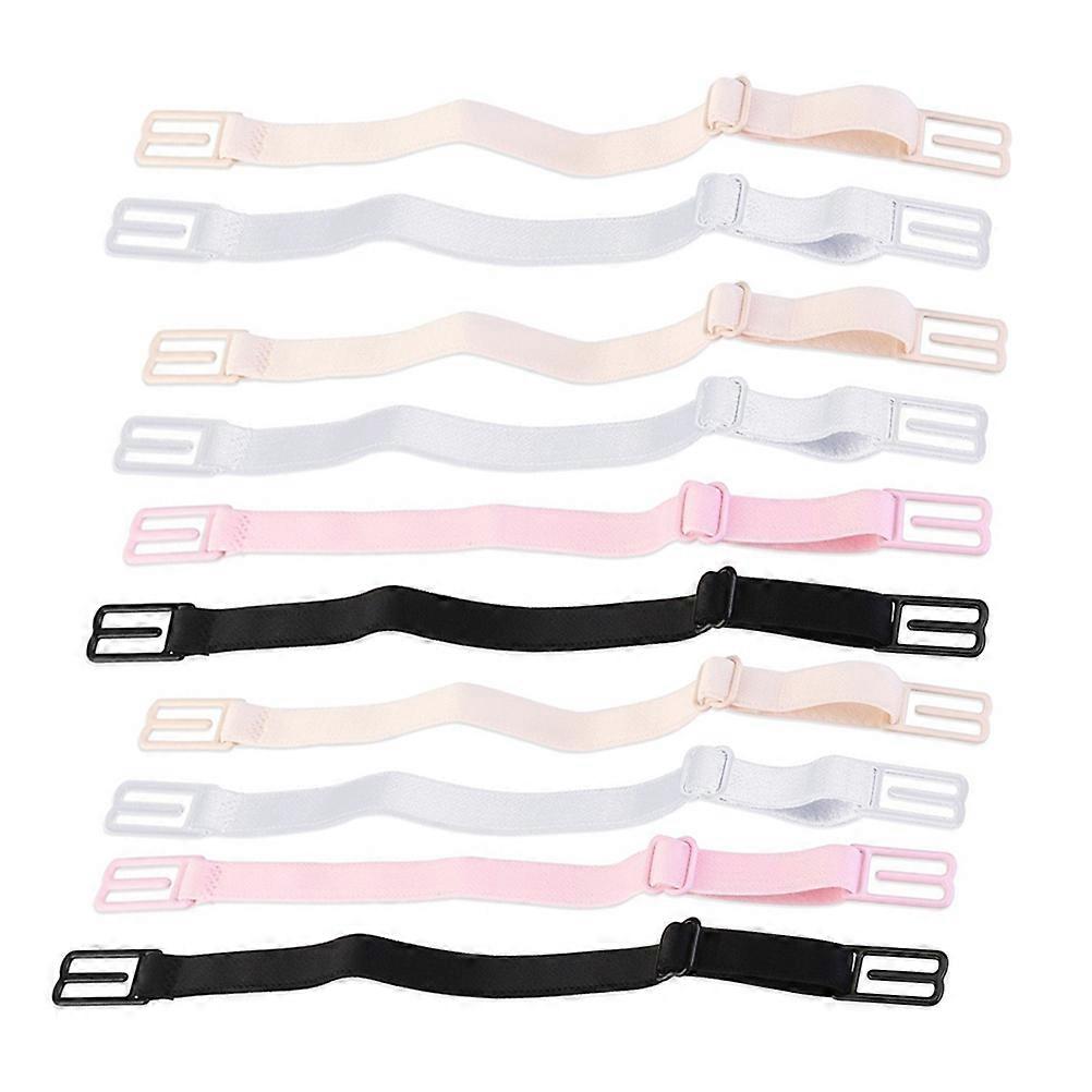Non-slip Bra Buckle Clips 10Set Designed For Women Sports Running Random Style Elastic Bra Straps Holder