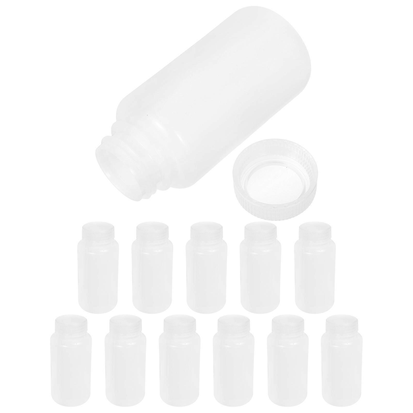 Chemical Storage Bottles 250ML With Excellent Sealing Performance Designed For Classroom Use In White Color 12Pcs Set