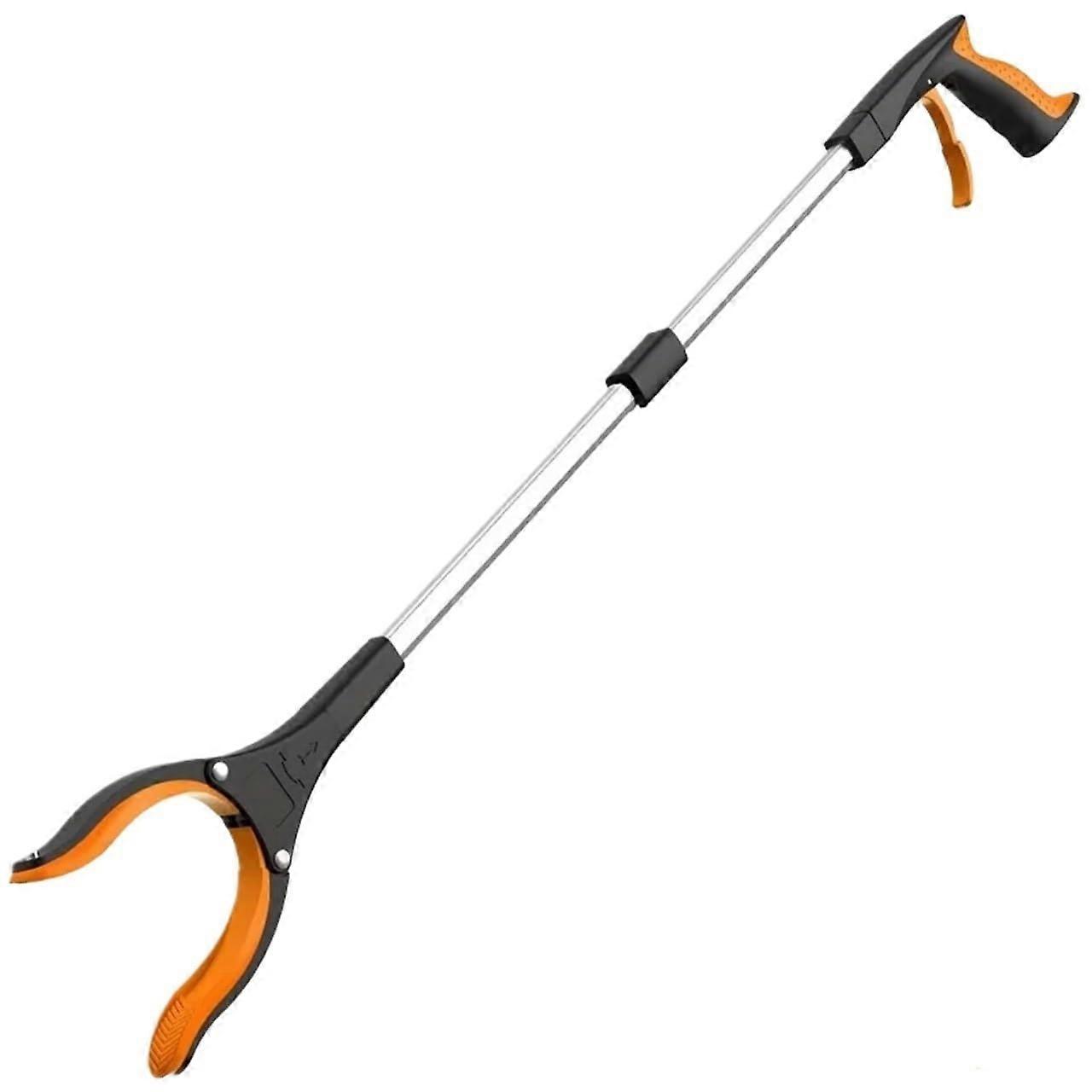 Grabber 2 Pieces Foldable PickUp Grabber Tools, Extender Picker Grabber, Portable Collapsible Trash Grabber PickUp Tools for Seniors (Orange)