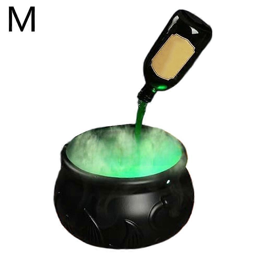 DIY Indoor Festival Cauldron Decor with Floating Potion Bottles