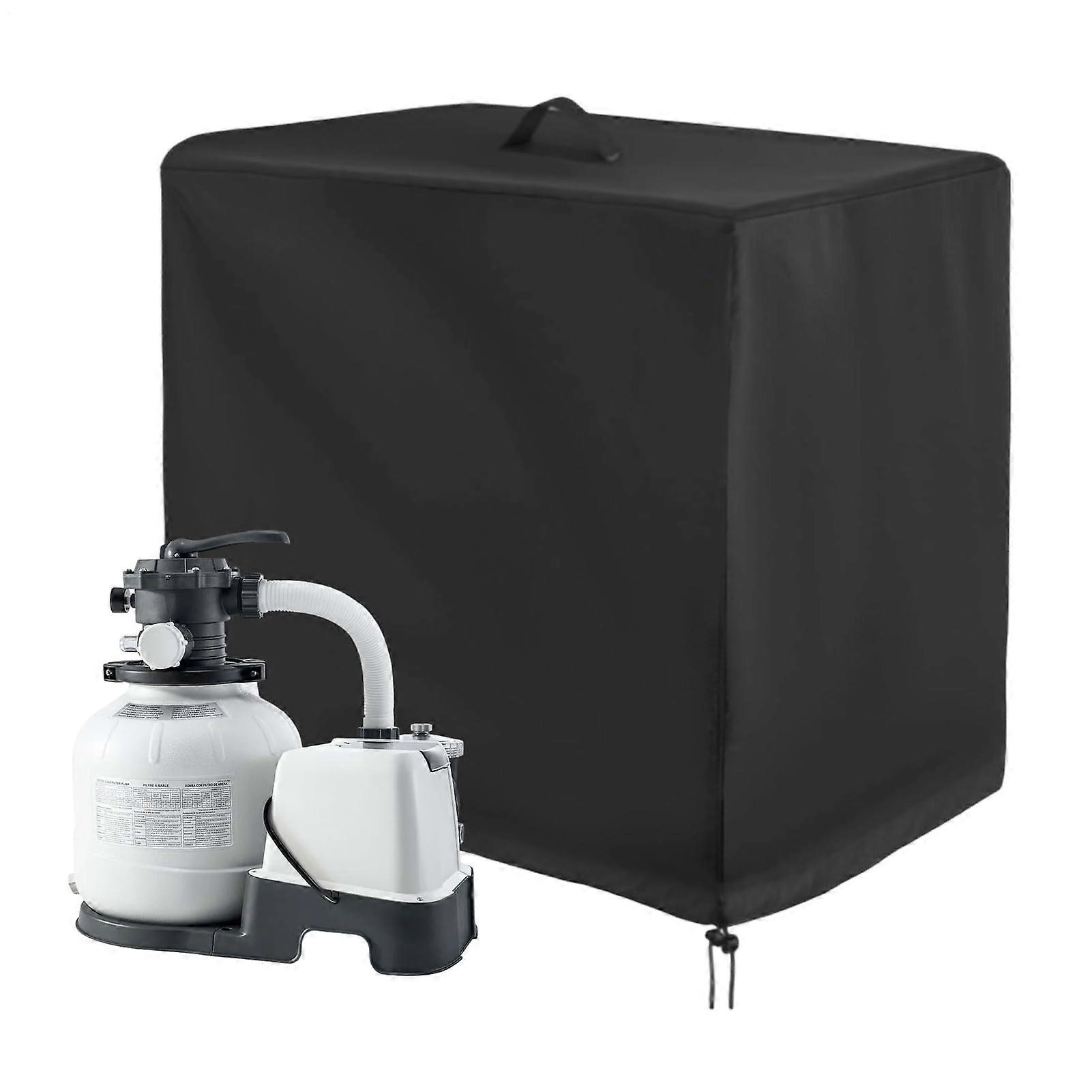Pool filter cover, sand filter pump cover for pool sand filter system, UVresistant and waterproof, for outdoor use, garden, swimming pool 66*62*72cm