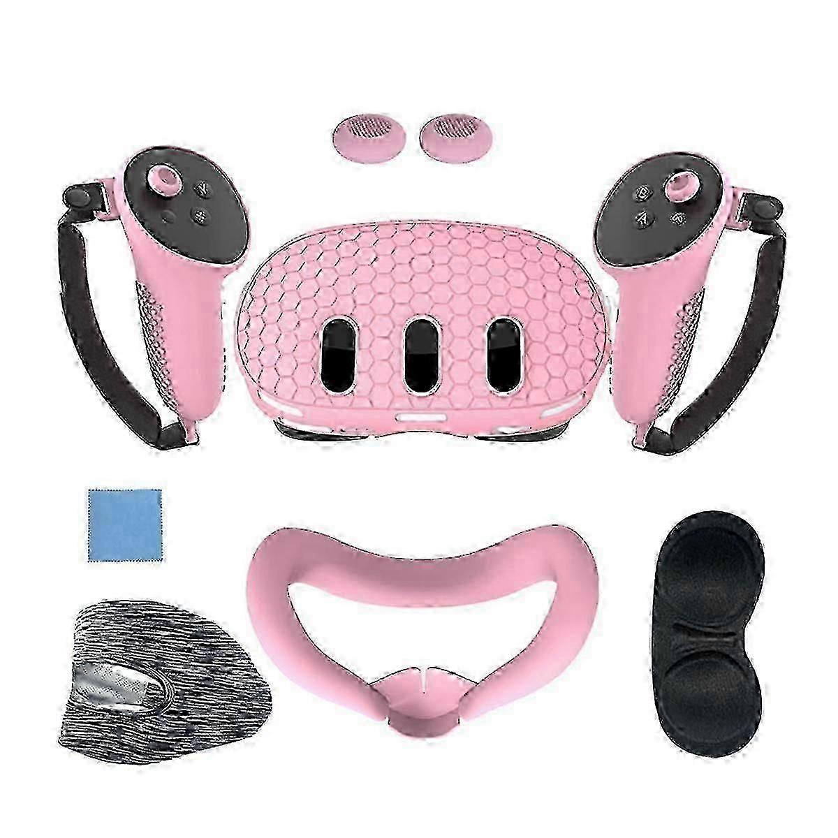 Silicone Protective Case for 3 VR Headset Head Face Cover Eye Pad Handle Grip Button Cap VR Accesso