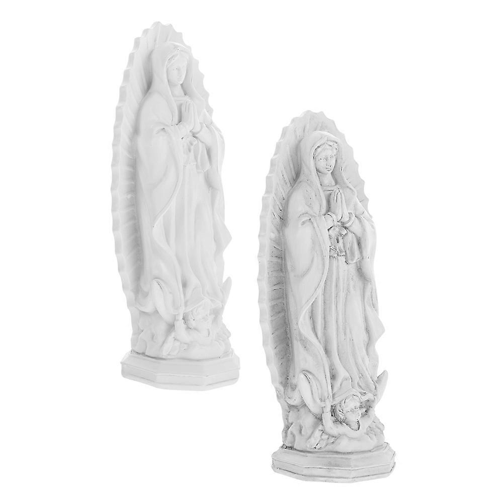 Blessed Mother Statue in Assorted Colors for Home Decoration Resin Craftsmanship Lifelike Religious Pieces