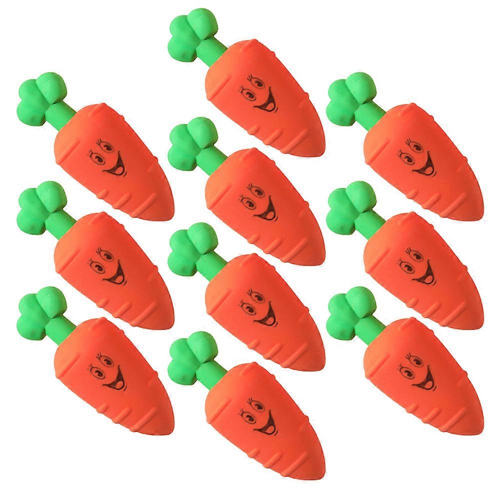 Adorable Erasers Carrot Shaped Eraser for Students 20Pcs Rubber Material