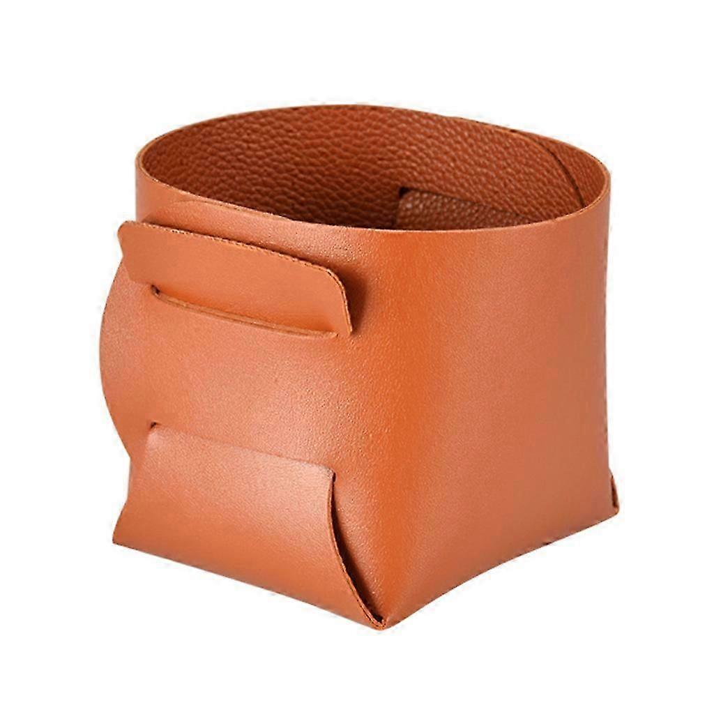 Different Colors on Different Sides Leather Storage Boxes Provide You Multiple Options Durable and Not Easy to Be Broken Shiny silver + dark gray