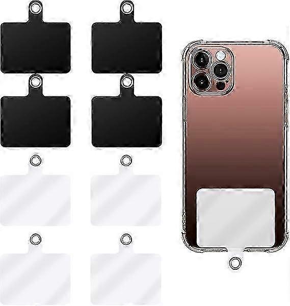 8パック携帯電話ストラップ金属リング付き交換部品、ユニバーサル携帯電話ストラップ、ほとんどのスマートフォンと互換性があります