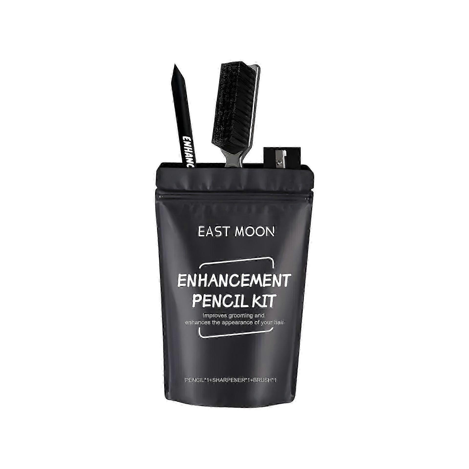 Multi-Purpose Grooming Pencil Kit - Beard & Hair Styling with Pro Ingredients , Dry&Wet Use, Includes Brush & Sharpener, All-Skill-Level Friendly