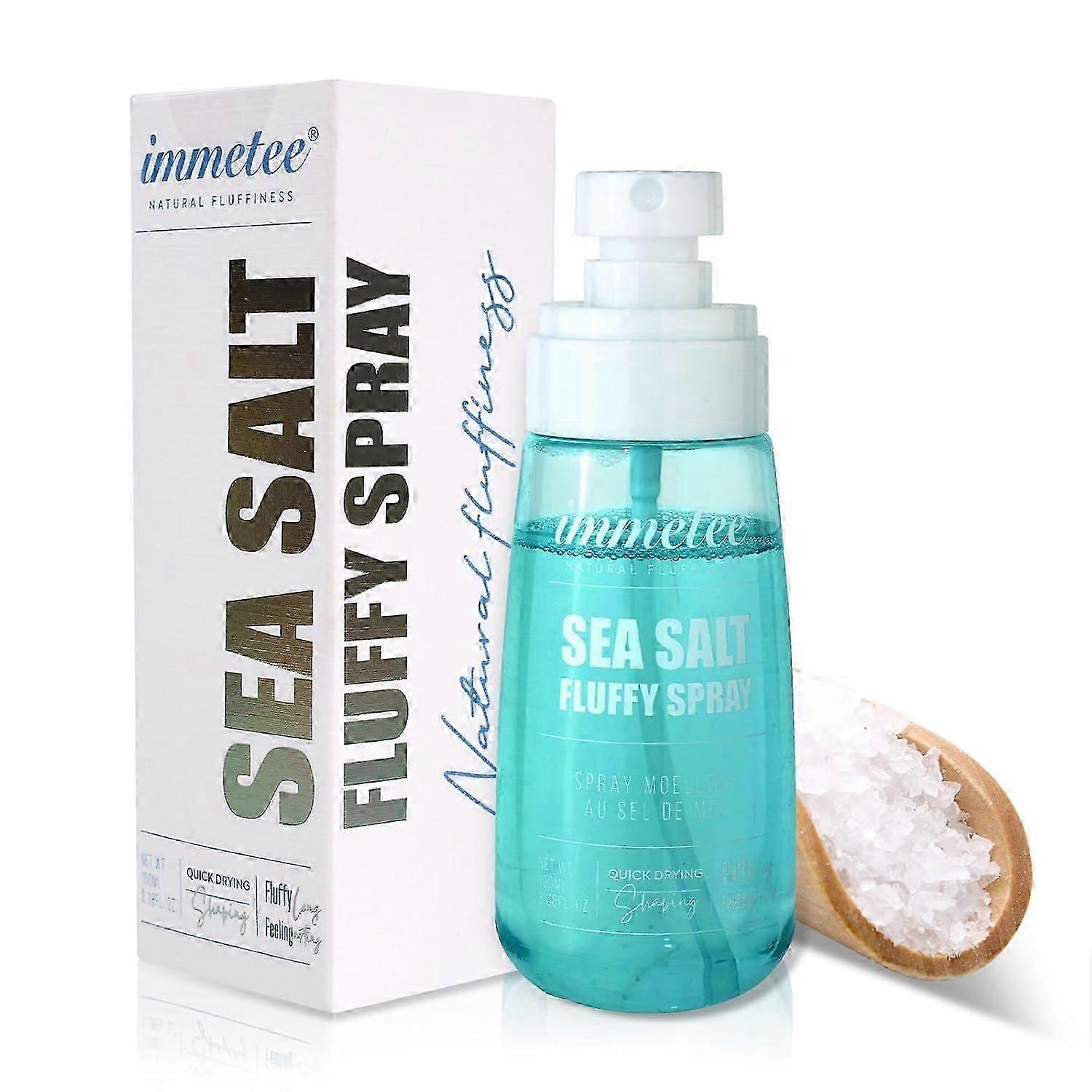 海塩テクスチャスプレー、インスタントボリュームヘアテクスチャスプレー、すべての髪のタイプに対応するフルリフトボリューム化スプレー、カラー処理された髪に安全、3.38液量オンス