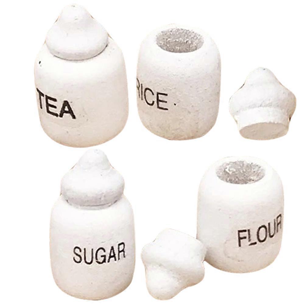 Decorative Mini Food Pot Ideal For DIY Supplies 1.7X1CM Suitable For Toy House Enthusiasts 4Pcs