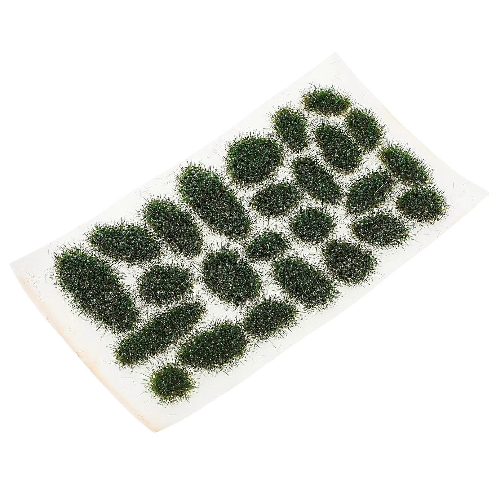 Artificial Grass Cluster for Decor Enhance Realism Perfect for DIY Landscapes 1 Box Green Plastic