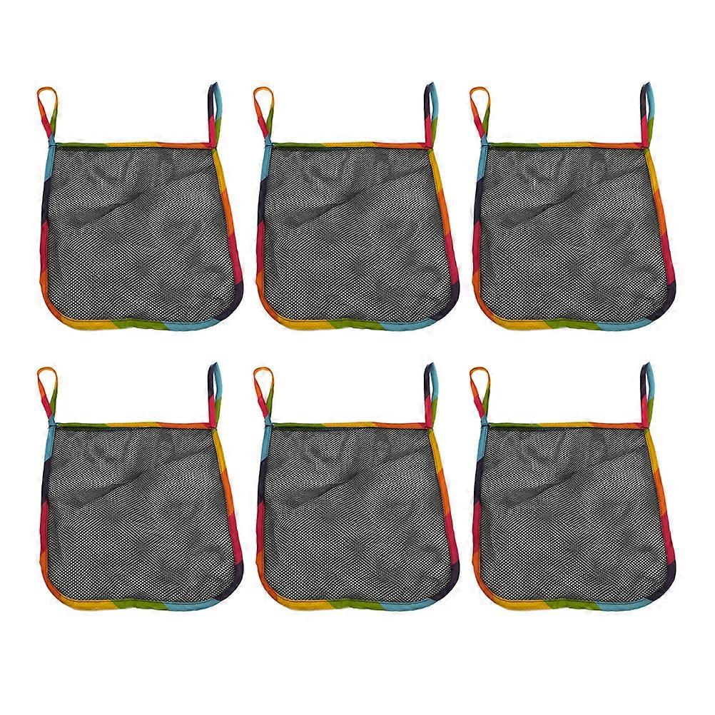 6pcs Stroller Hanging Organizer Bag for Diapers & Accessories – Breathable Mesh Storage, Space Saving Design