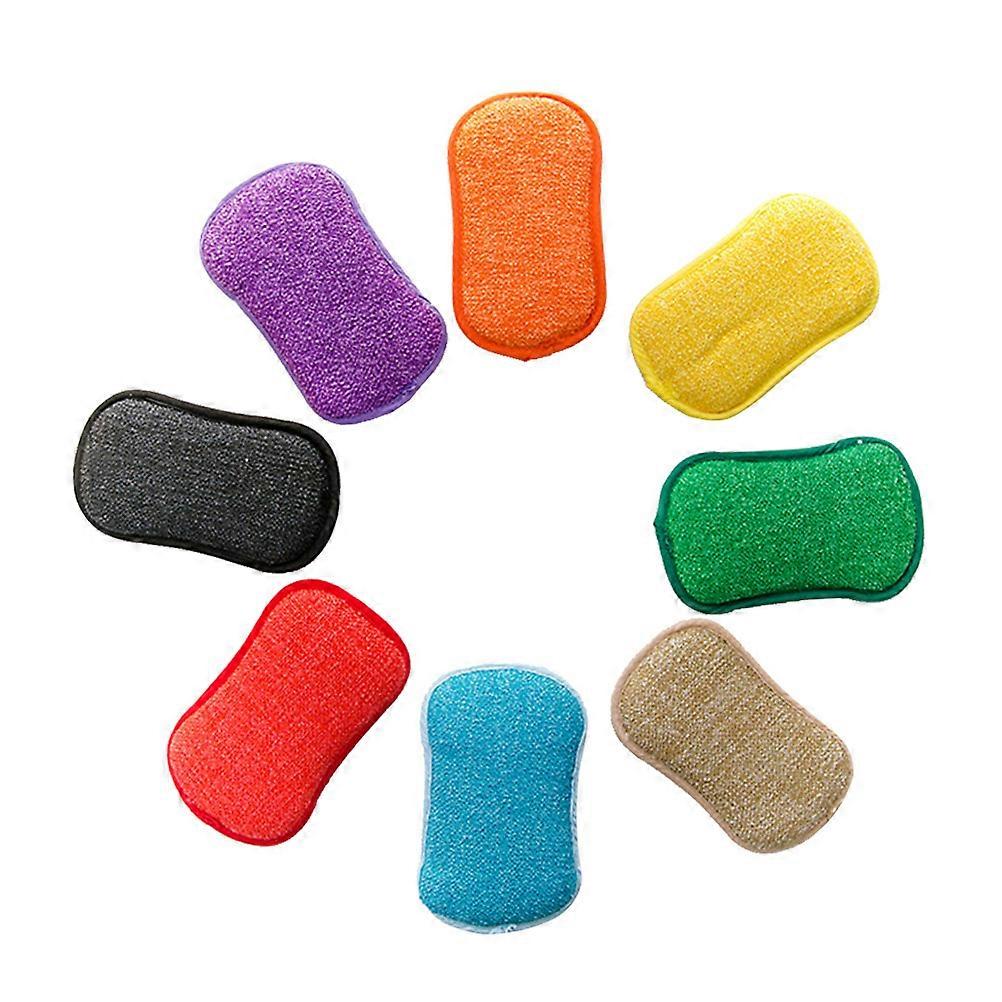 Reusable Dish Sponge 5 Pcs Perfect For Dish Cleaning Assorted Color Strong Detergency