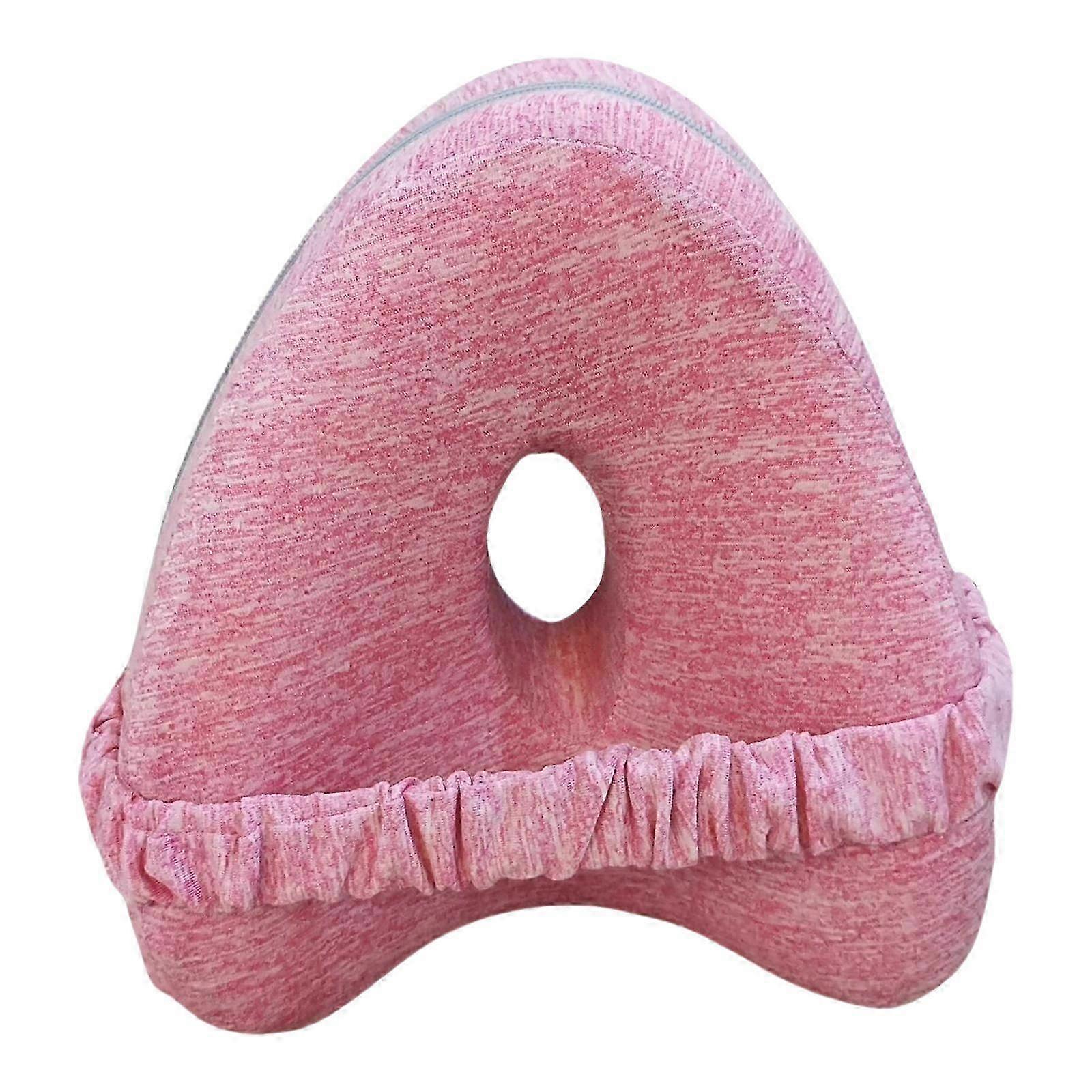 Side Sleepers Knee Pillow In Heart Shape For Leg Support And Pressure Relief With High Density Memory Foam Core White