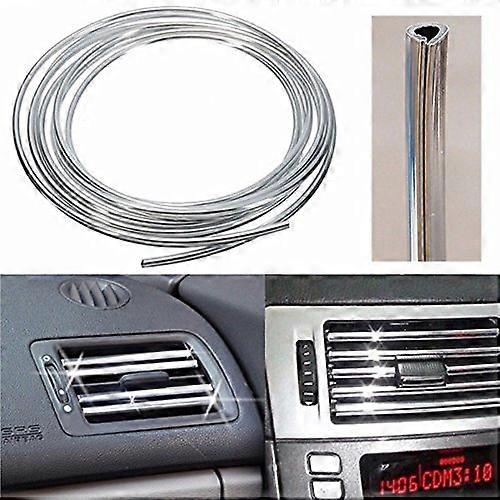 Door Vent Chrome Trim U Style 4M Car Interior Decor Silver Finish
