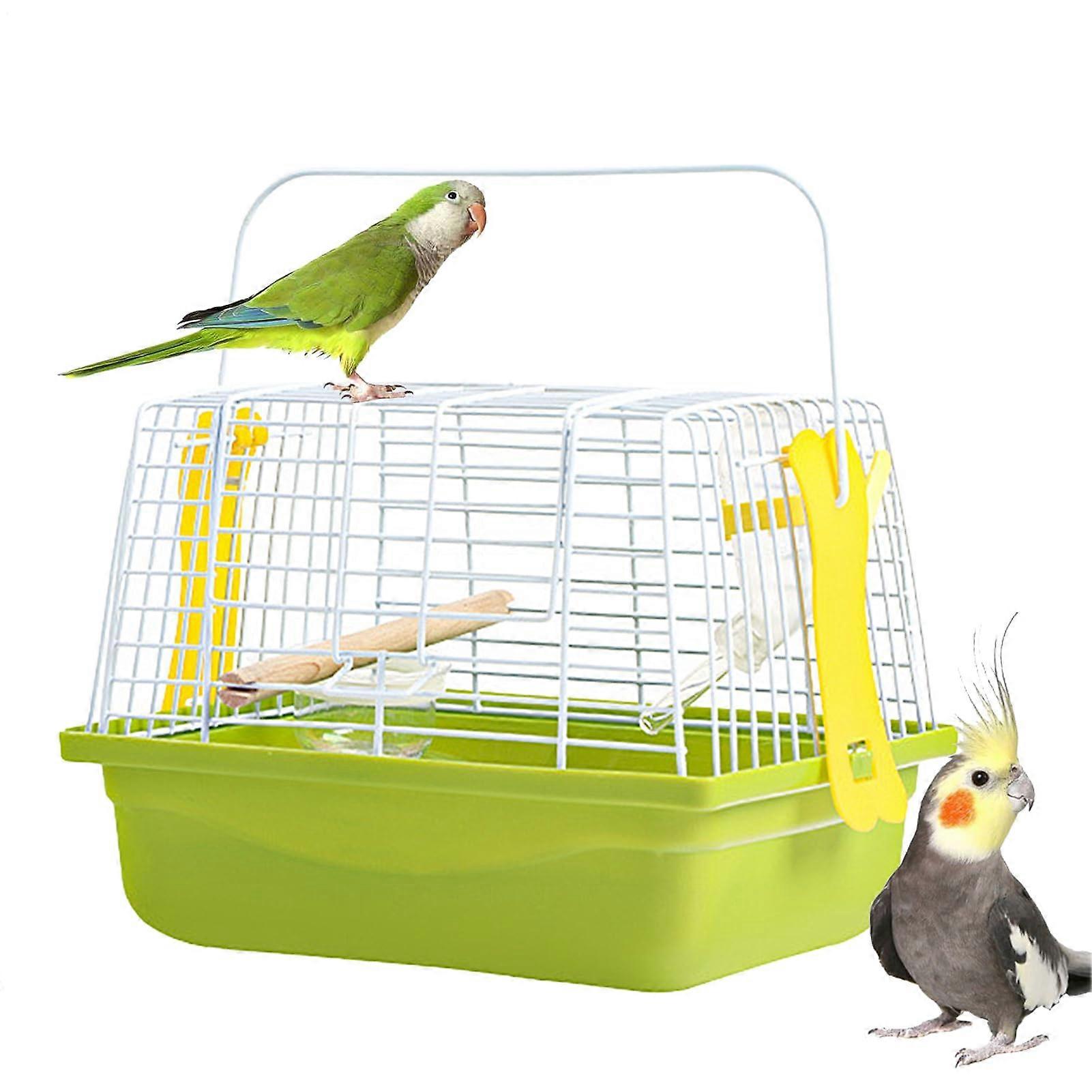Vogeltransportkäfig – Metal Transport Cage for Birds, Medium Size, Ideal for Traveling and Safe Delivery